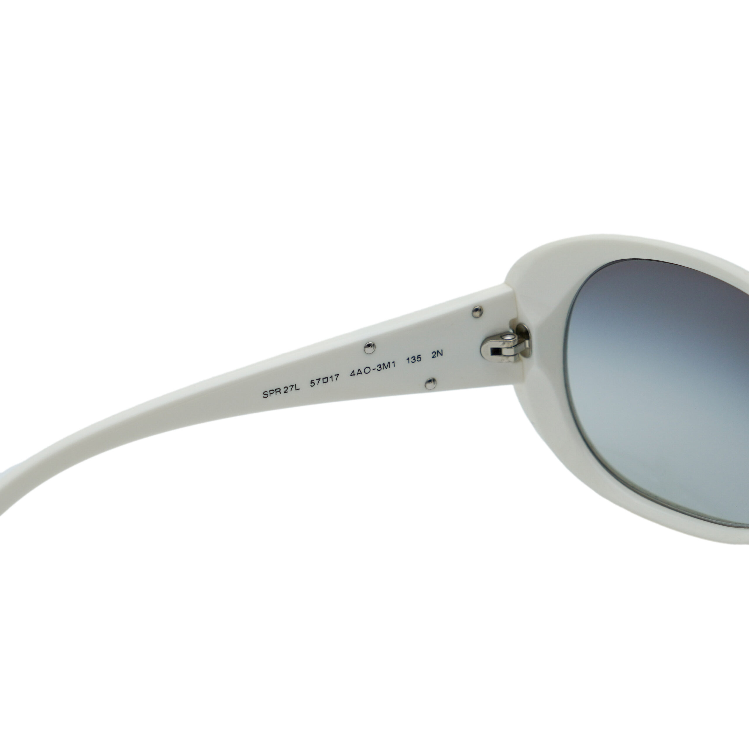Prada Milano SPR 27L White Oval Triangle Logo Sunglasses — photo 8