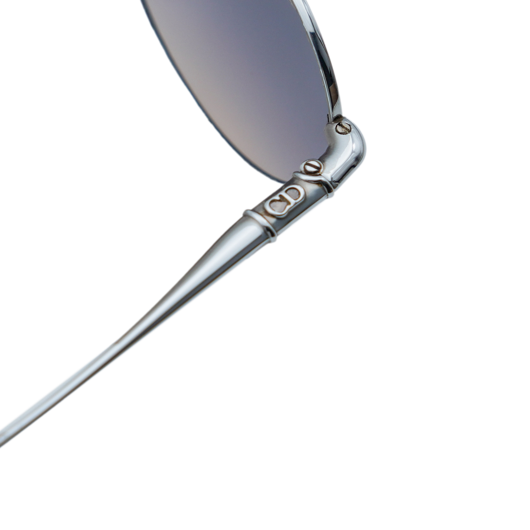 Vintage Dior 2035/N Silver Oval Gradient CD Logo Sunglasses — photo 5