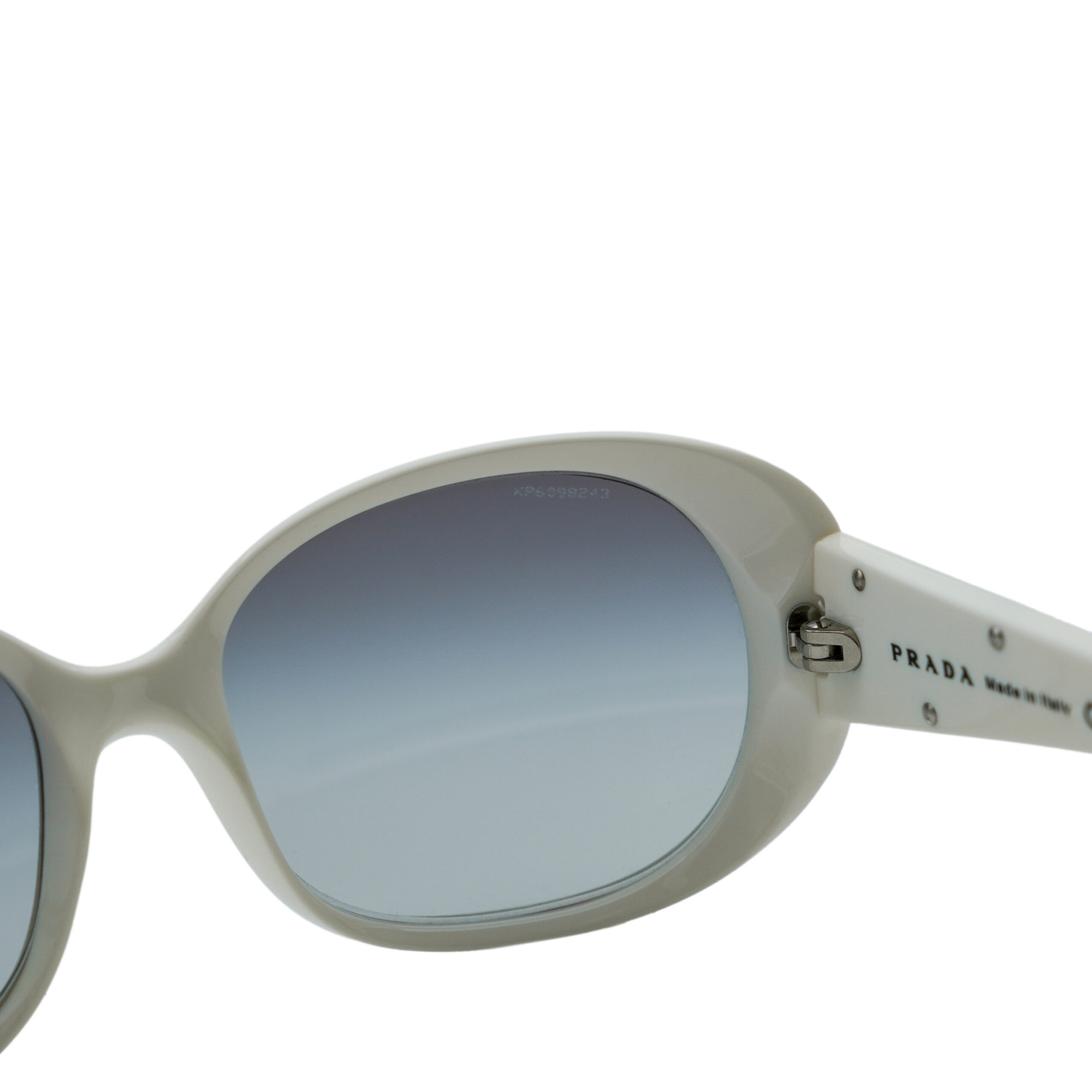 Prada Milano SPR 27L White Oval Triangle Logo Sunglasses — photo 6