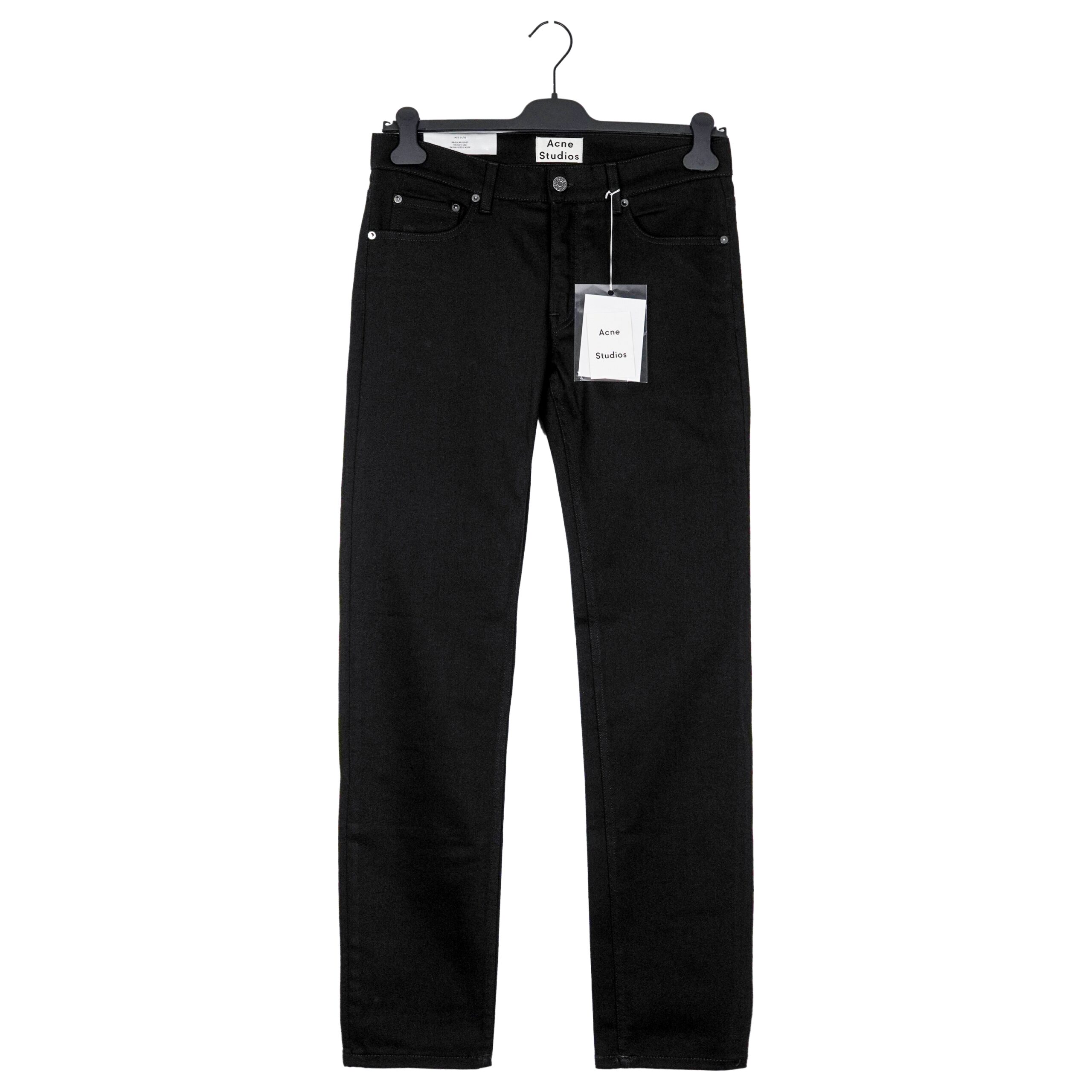 Acne Studios Ace Stay Cash Black Skinny Denim Pants Jeans