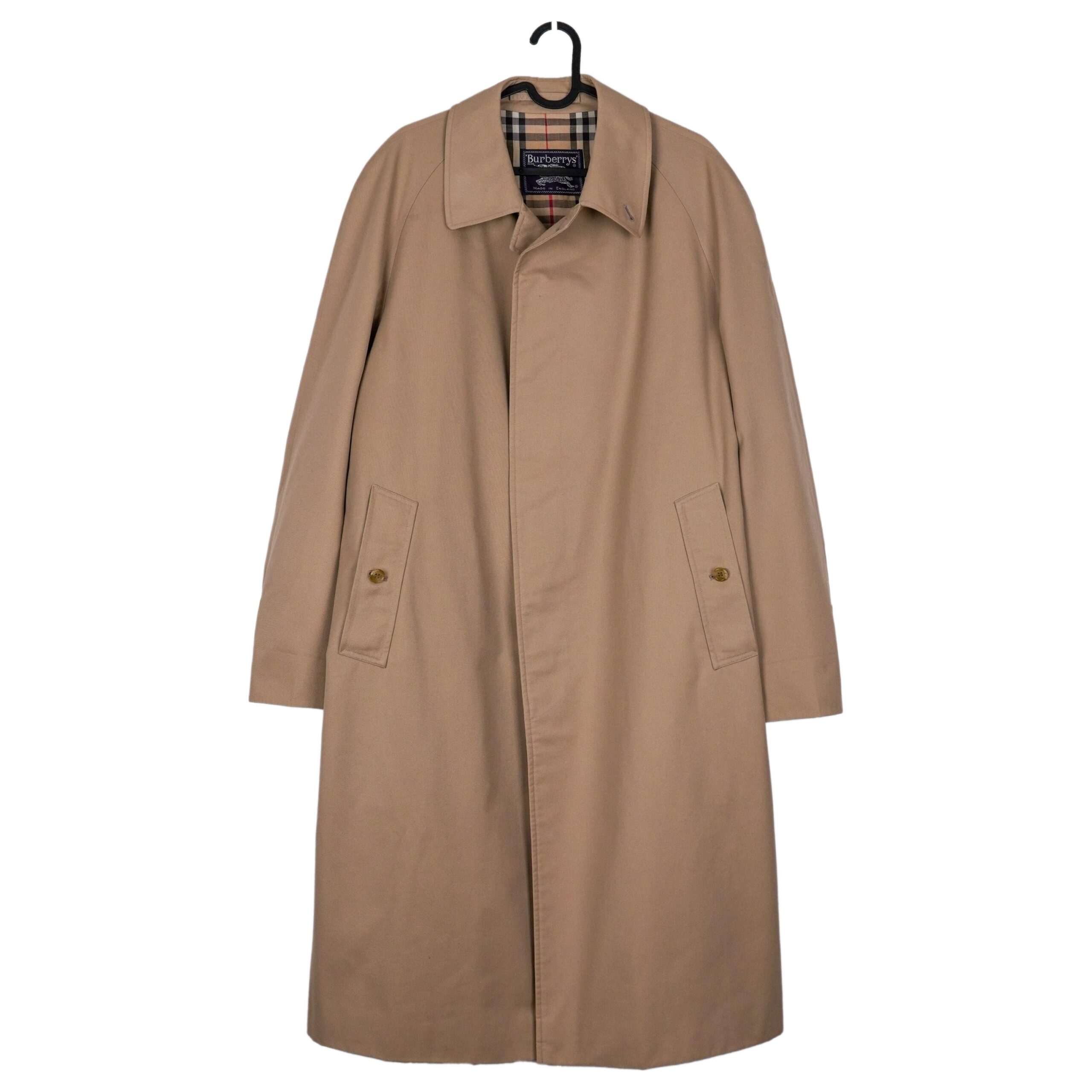 Vintage Burberrys Prorsum Beige Nova Check Trench Long Coat