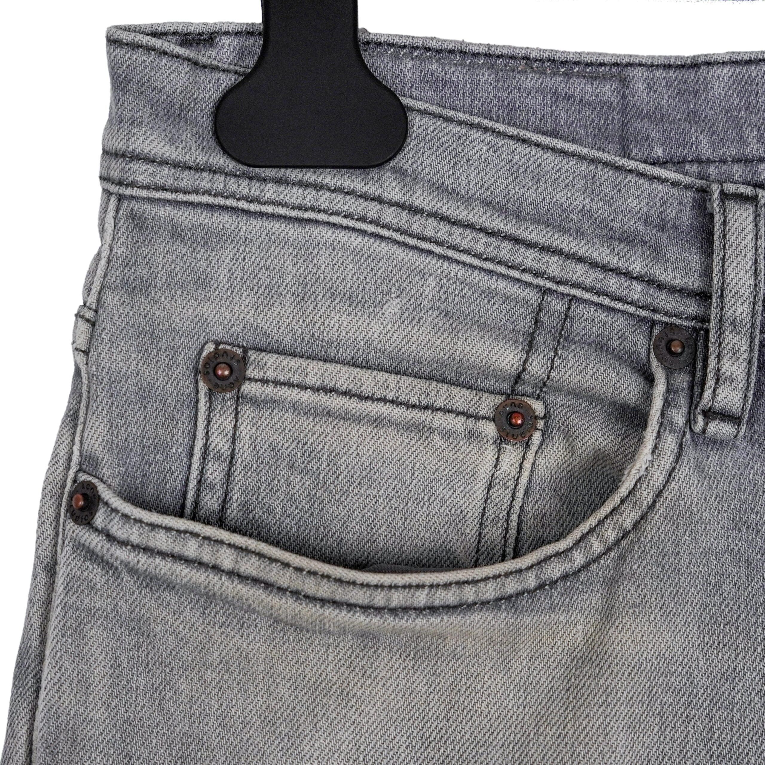 Acne Studios River Worn Gray Slim Fit Denim Pants Jeans — photo 6