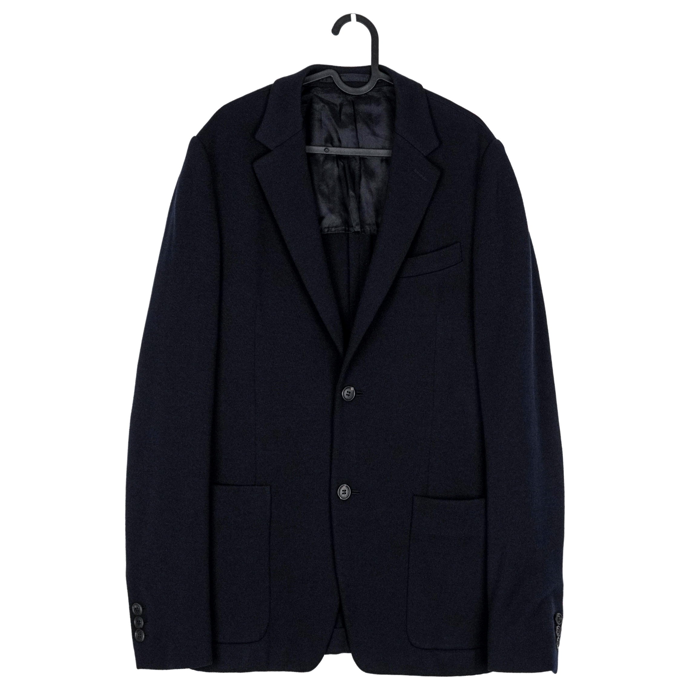 Vintage Prada Milano Dark Blue Wool Tailored Blazer Jacket