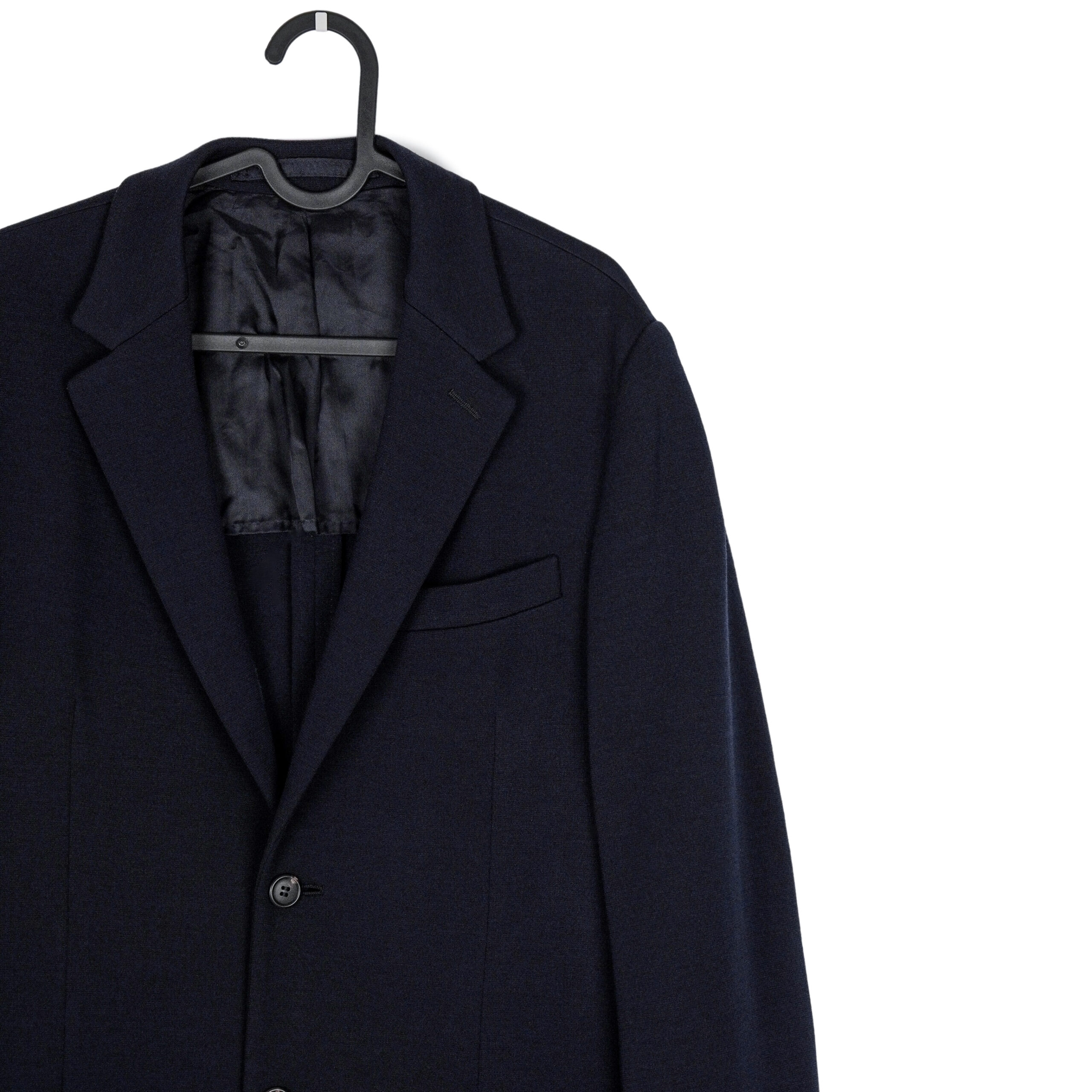 Vintage Prada Milano Dark Blue Wool Tailored Blazer Jacket — photo 2