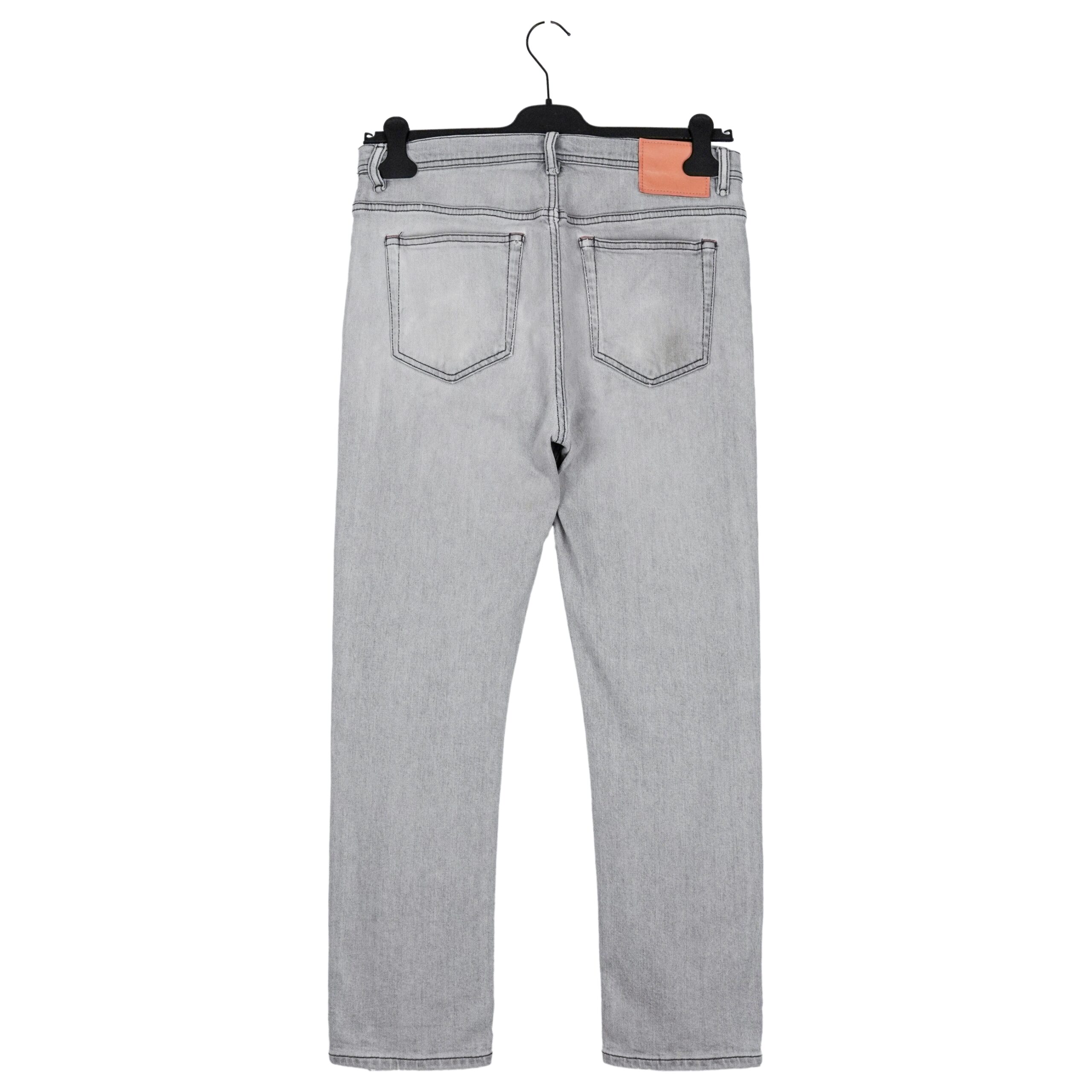 Acne Studios River Stone Gray Slim Fit Denim Pants Jeans — photo 3