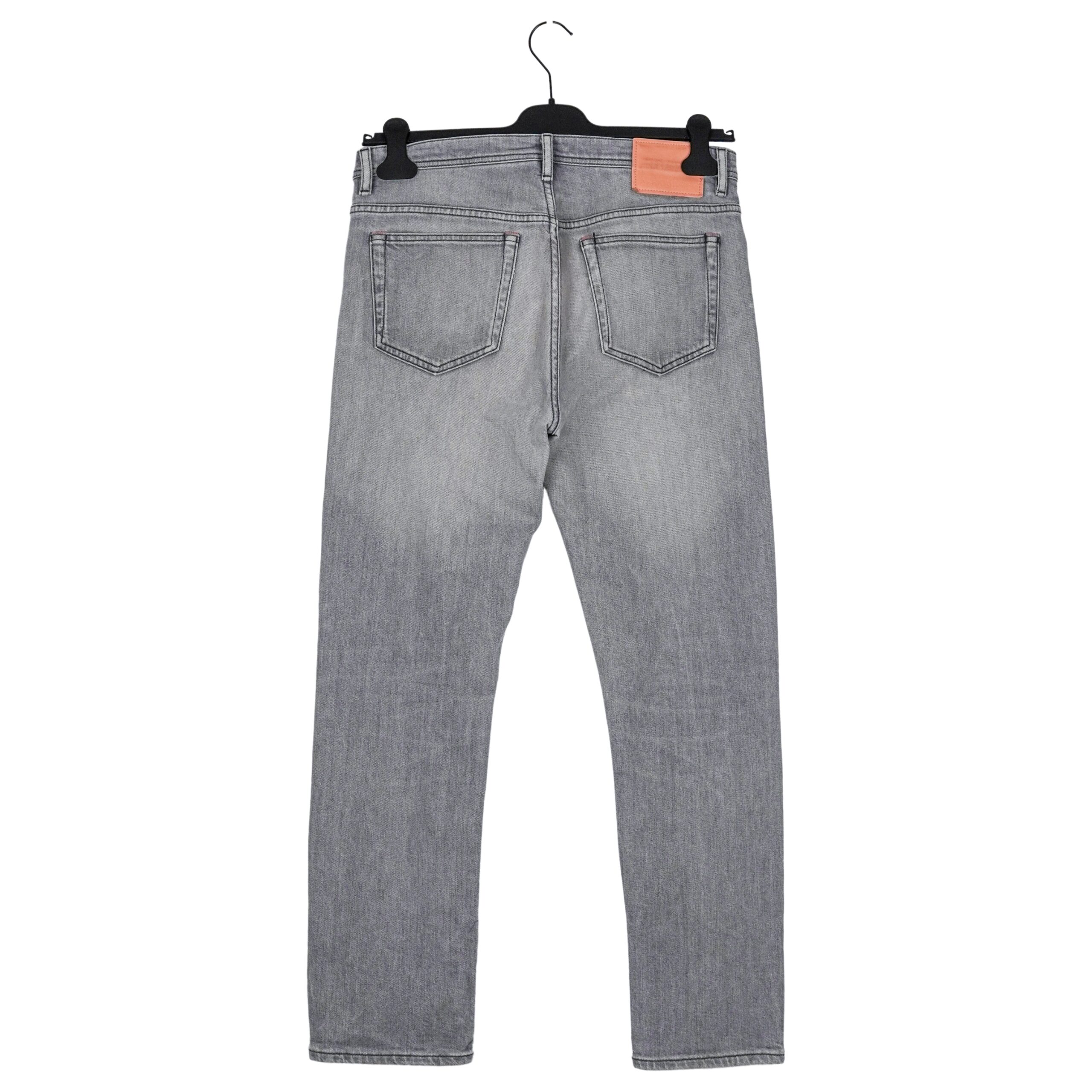 Acne Studios River Worn Gray Slim Fit Denim Pants Jeans — photo 3