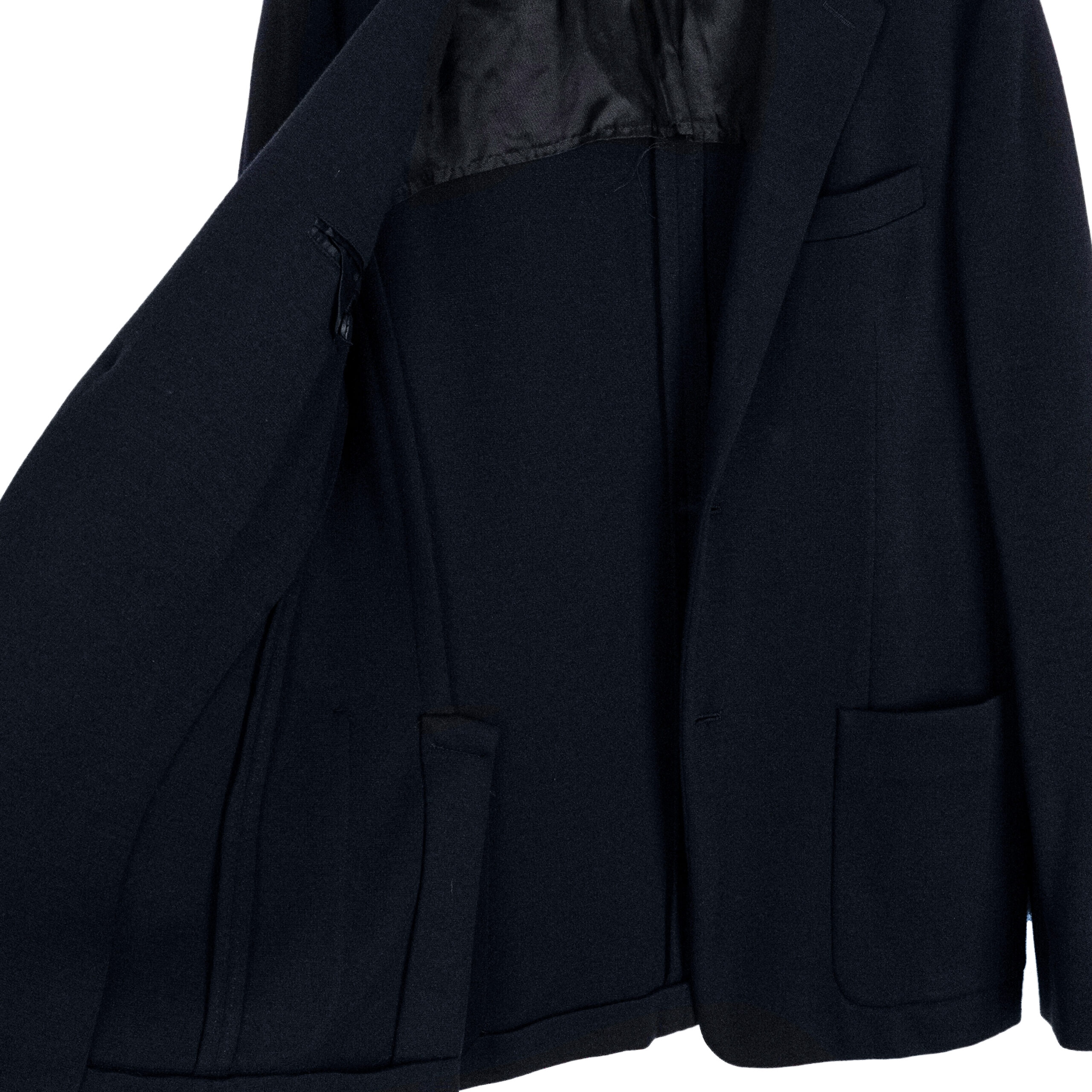 Vintage Prada Milano Dark Blue Wool Tailored Blazer Jacket — photo 4