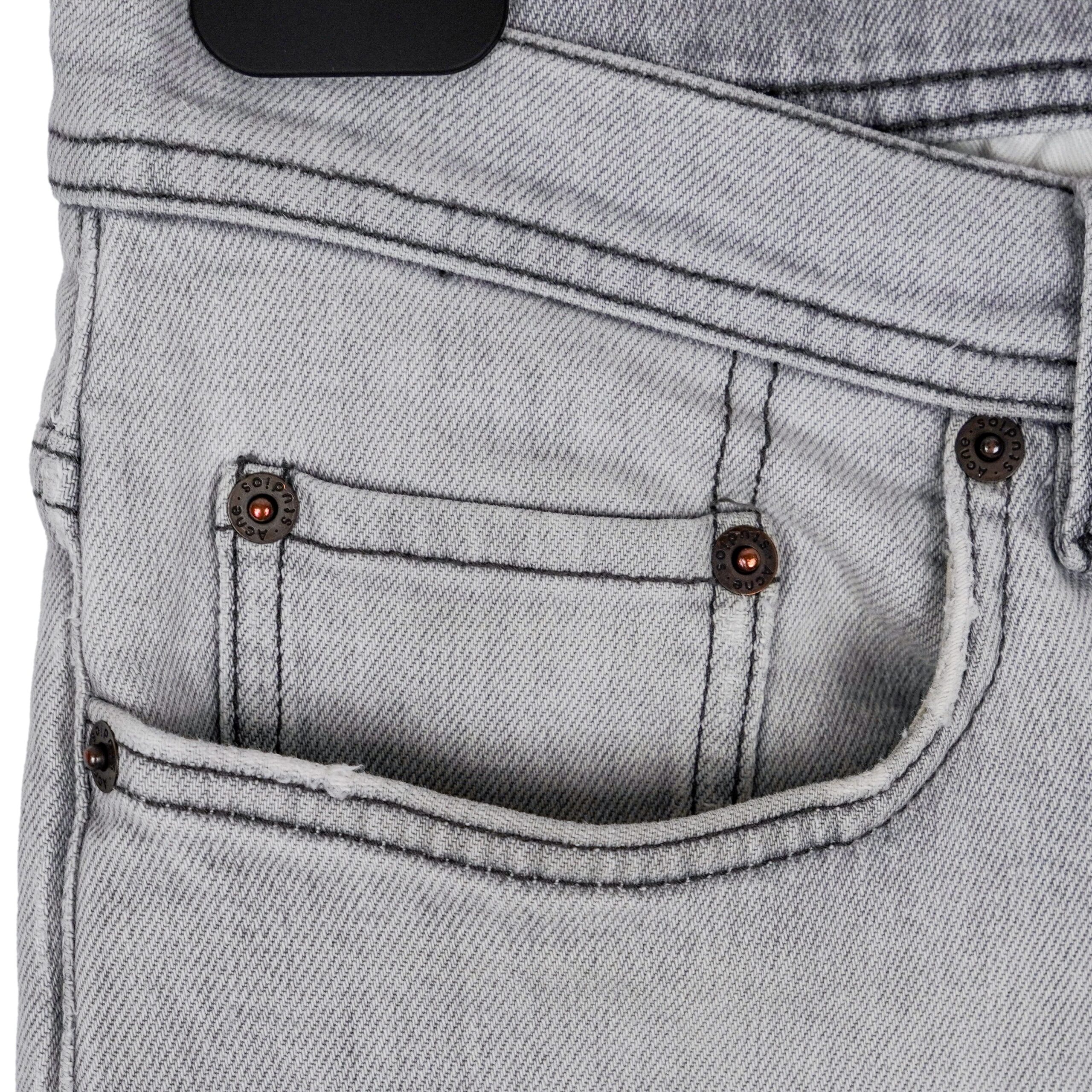 Acne Studios River Stone Gray Slim Fit Denim Pants Jeans — photo 6