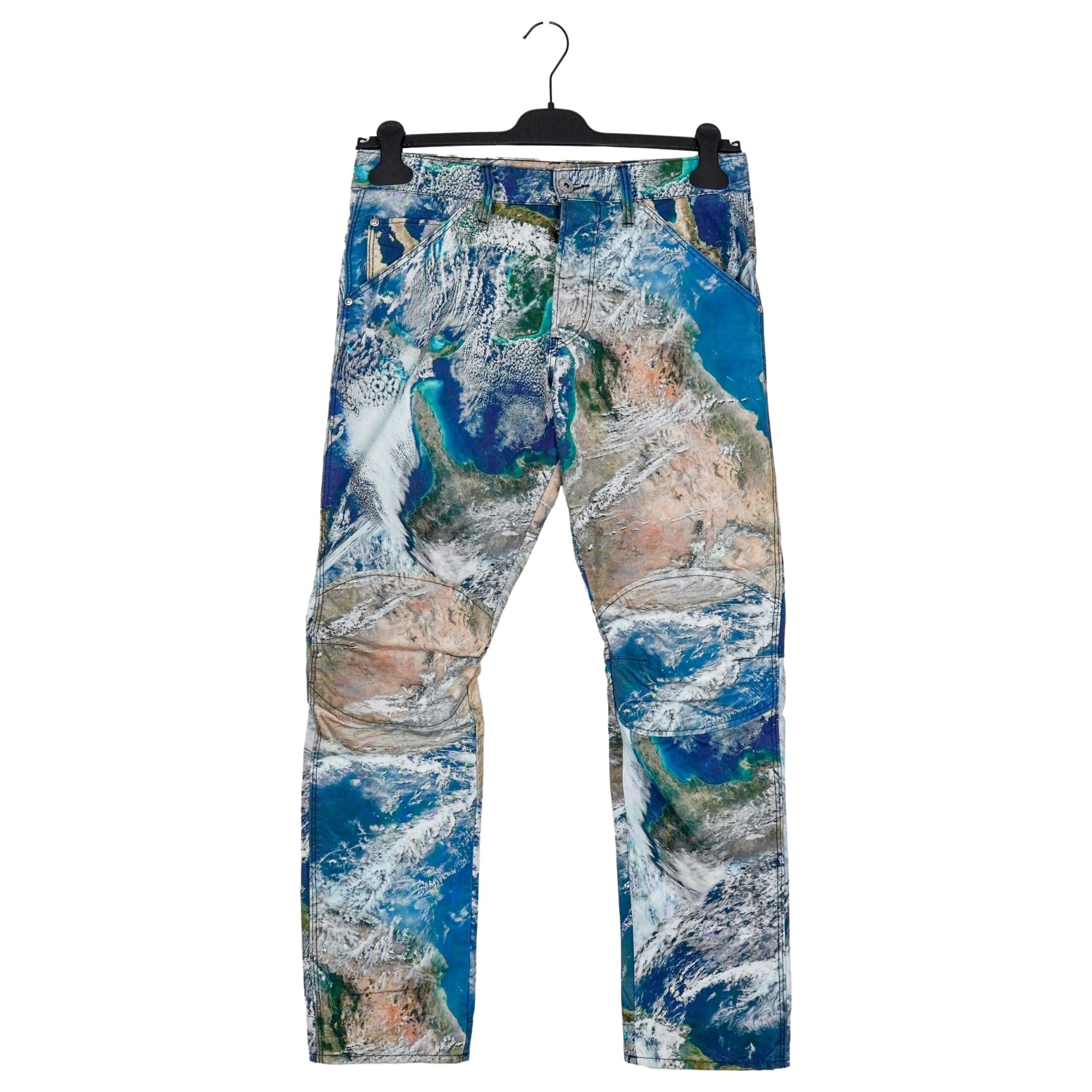 G Star Raw 5622 3D Tapered Earth Print Denim Pants Jeans