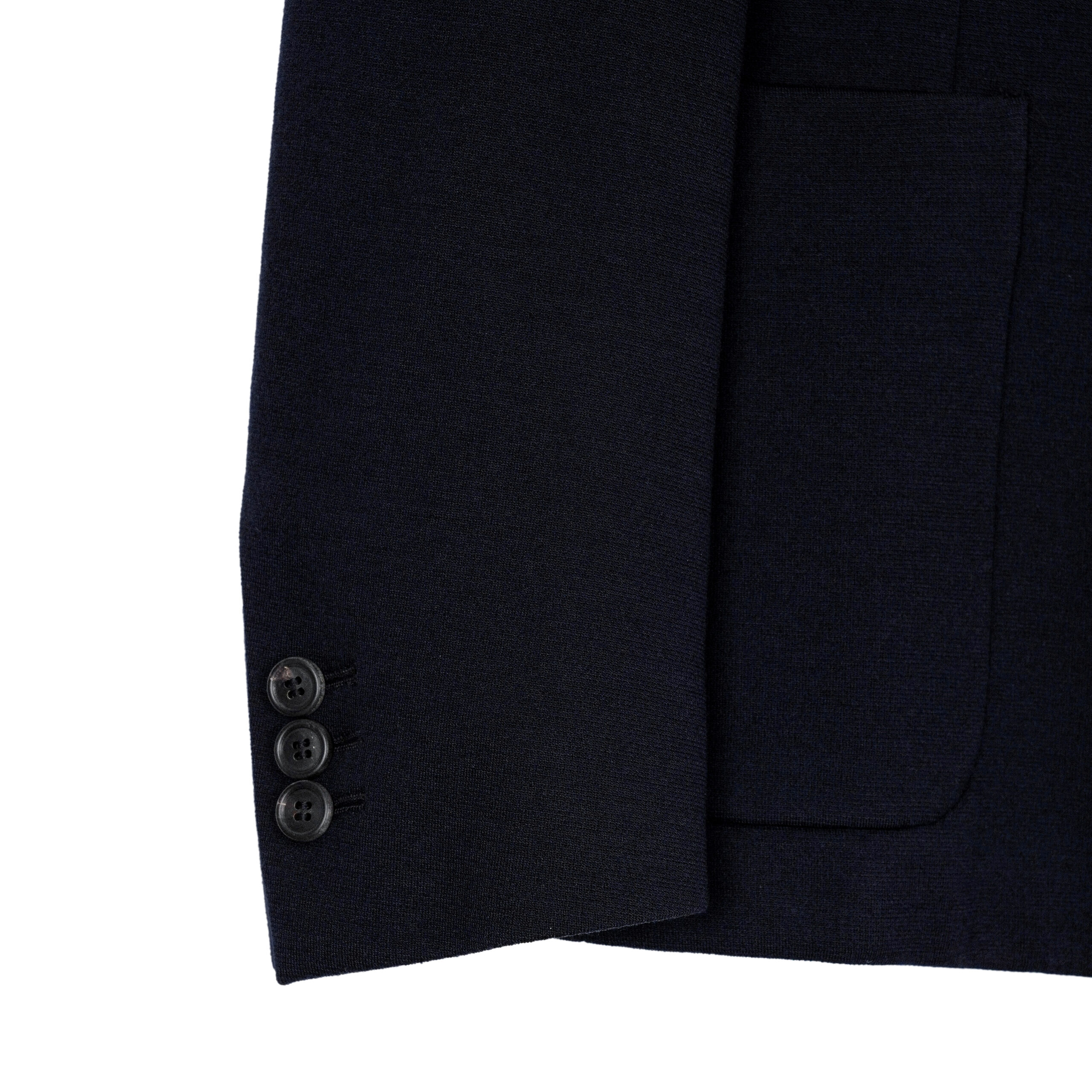 Vintage Prada Milano Dark Blue Wool Tailored Blazer Jacket — photo 7