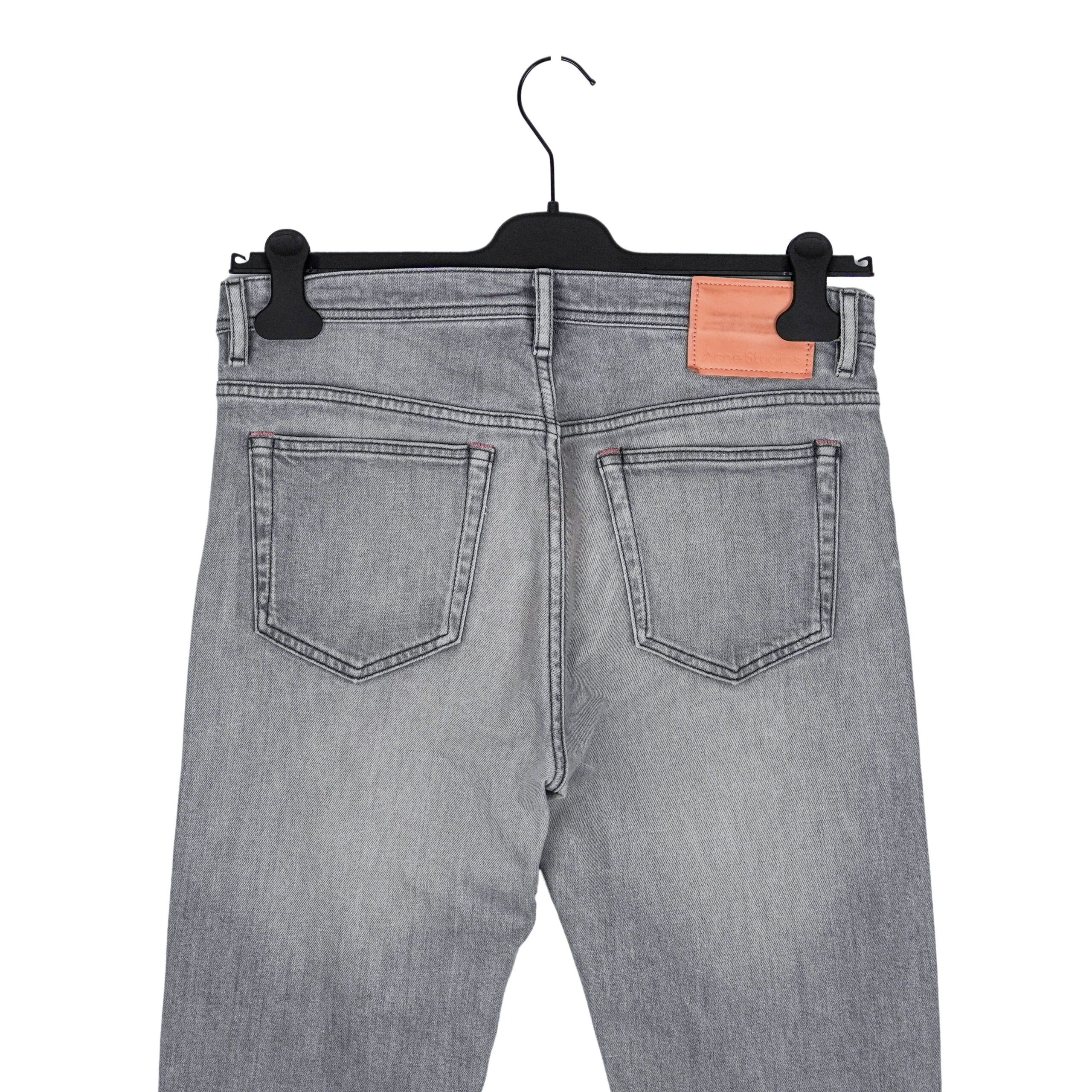 Acne Studios River Worn Gray Slim Fit Denim Pants Jeans — photo 4