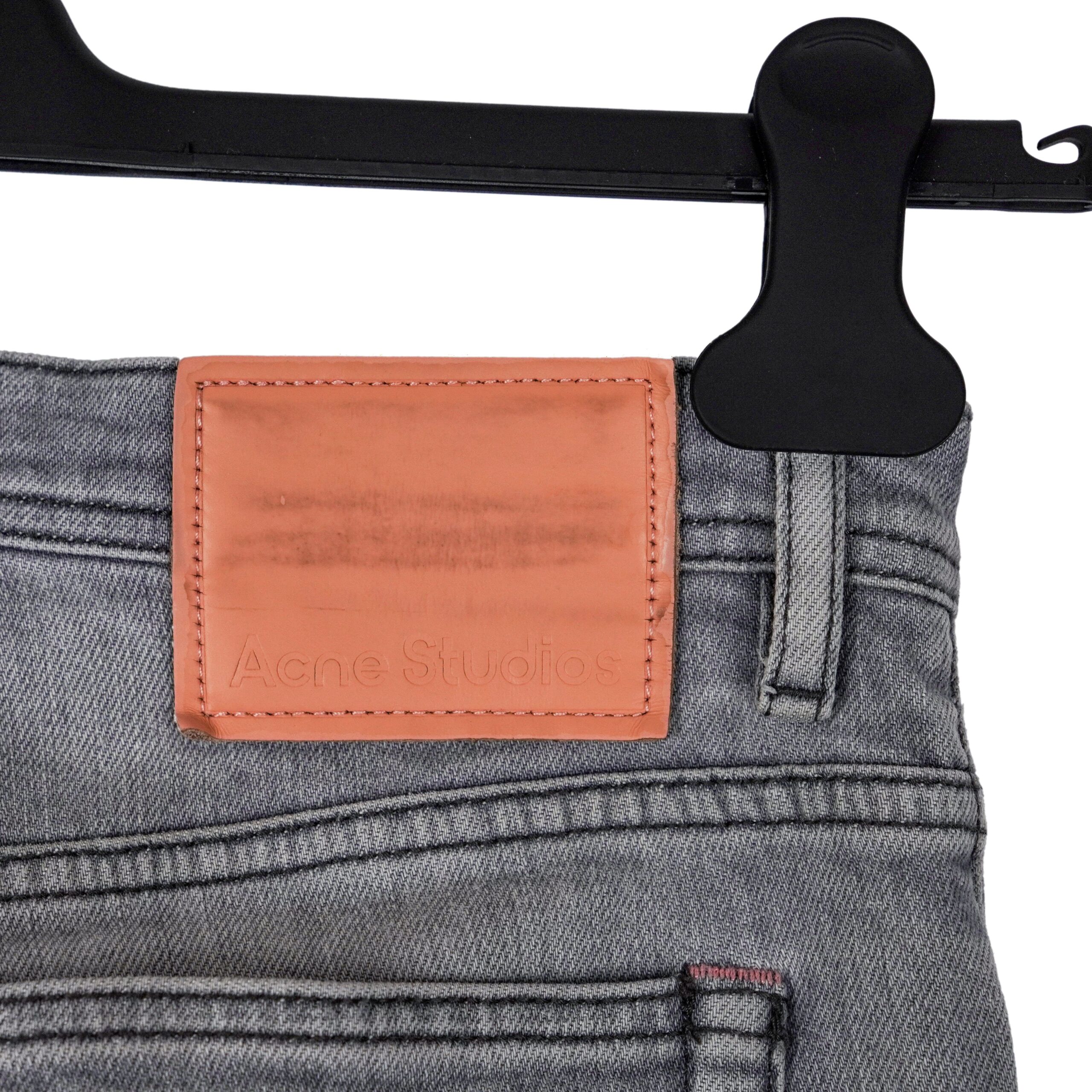 Acne Studios River Worn Gray Slim Fit Denim Pants Jeans — photo 7