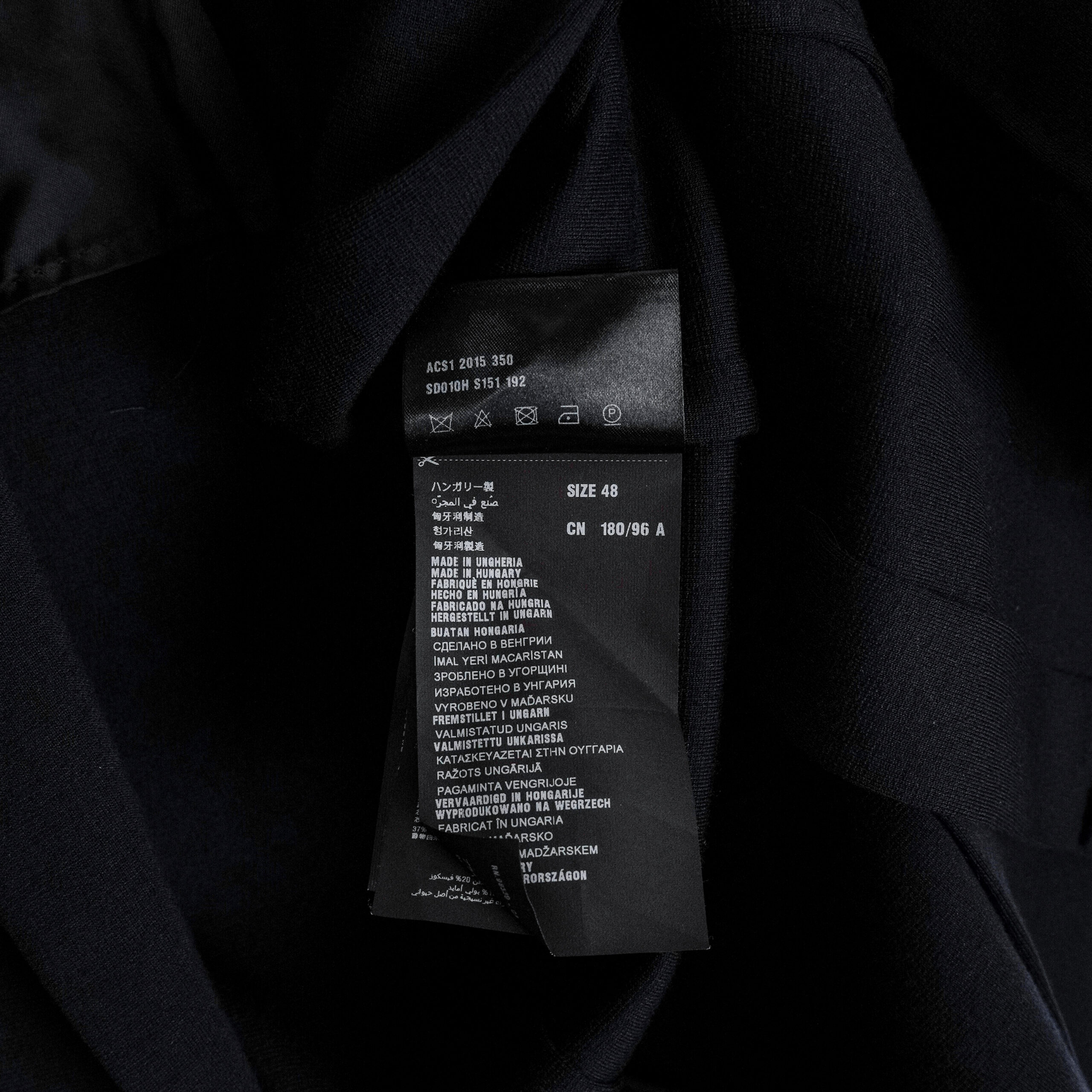 Vintage Prada Milano Dark Blue Wool Tailored Blazer Jacket — photo 12