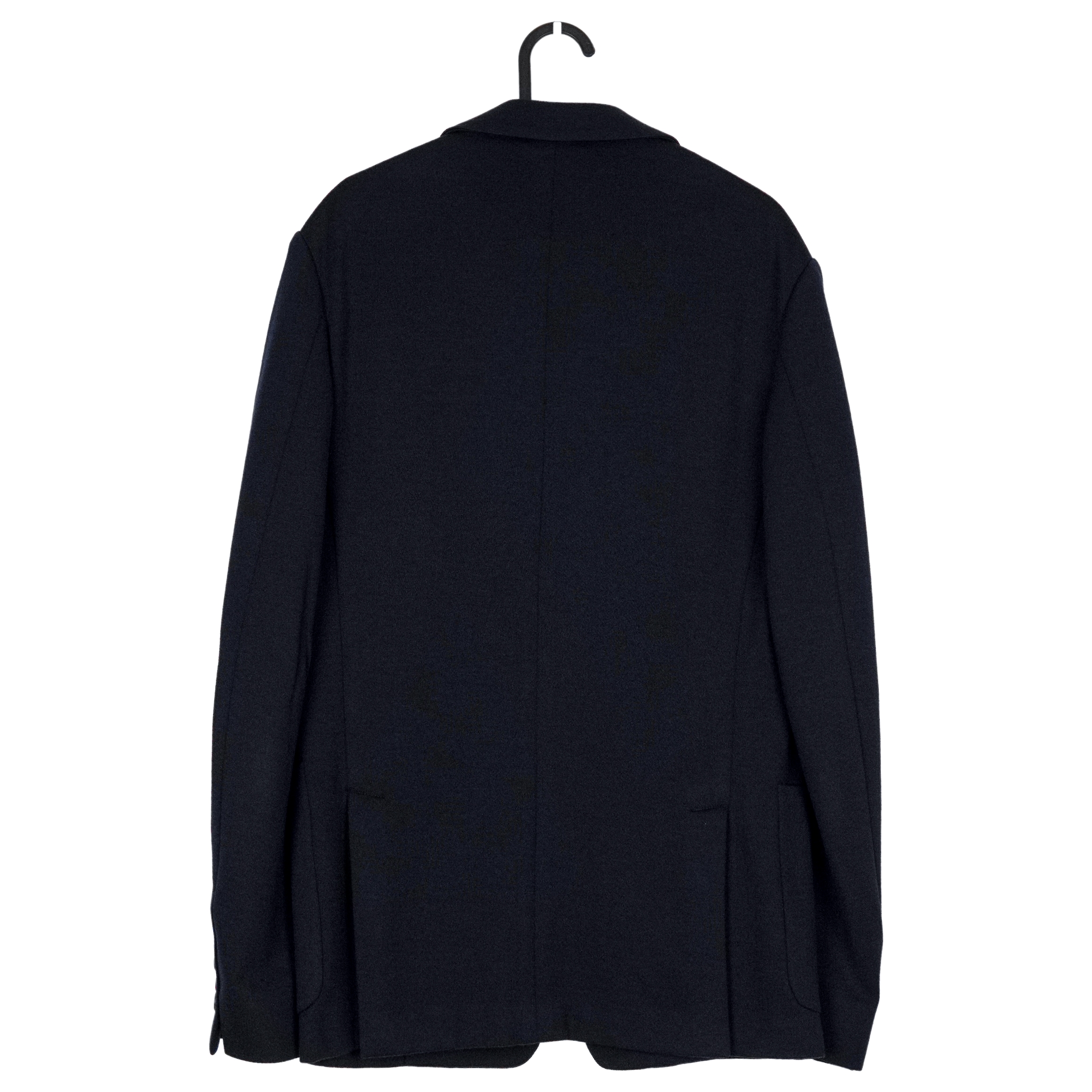 Vintage Prada Milano Dark Blue Wool Tailored Blazer Jacket — photo 3