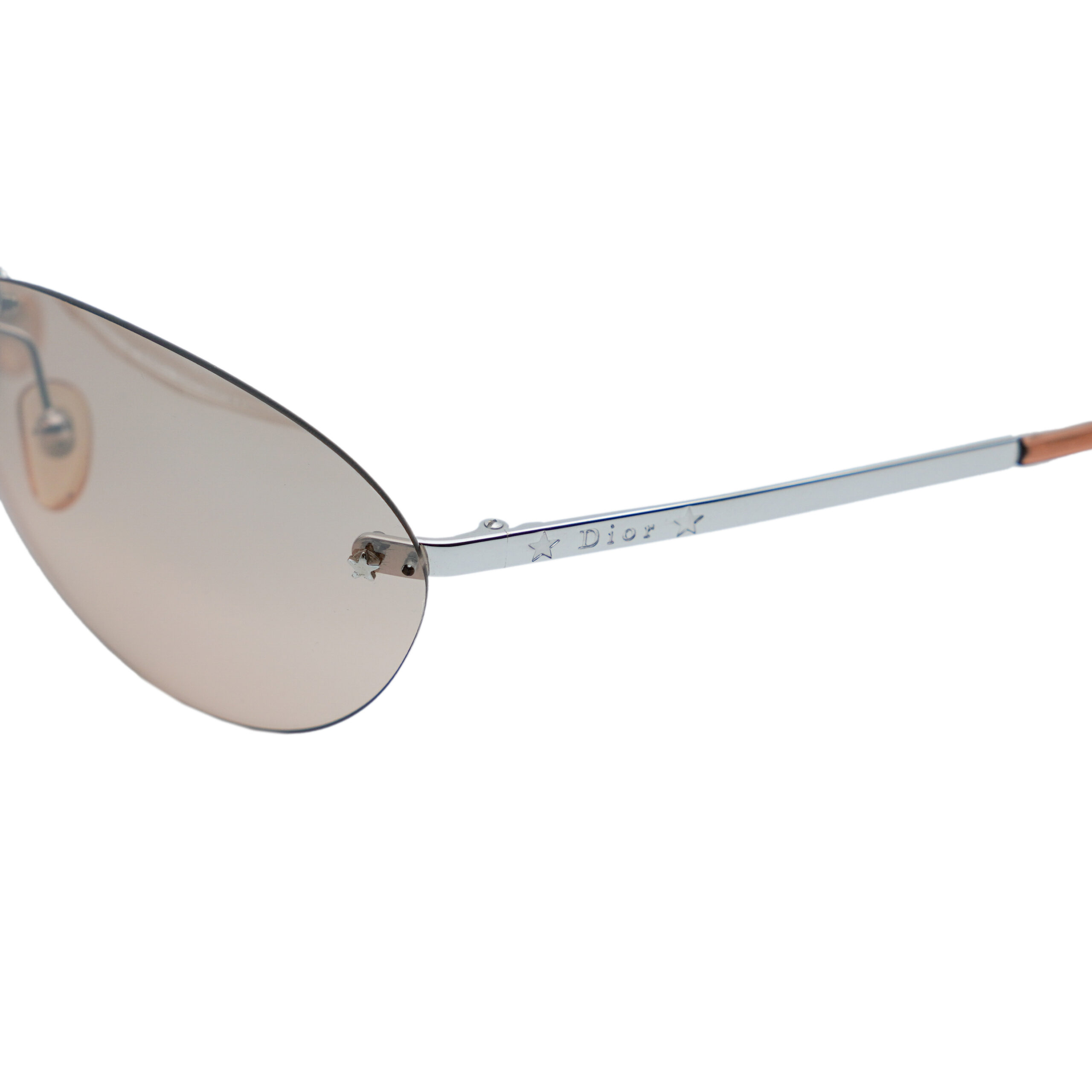 Dior Starlight Silver Rimless Galliano Star Logo Sunglasses — photo 4