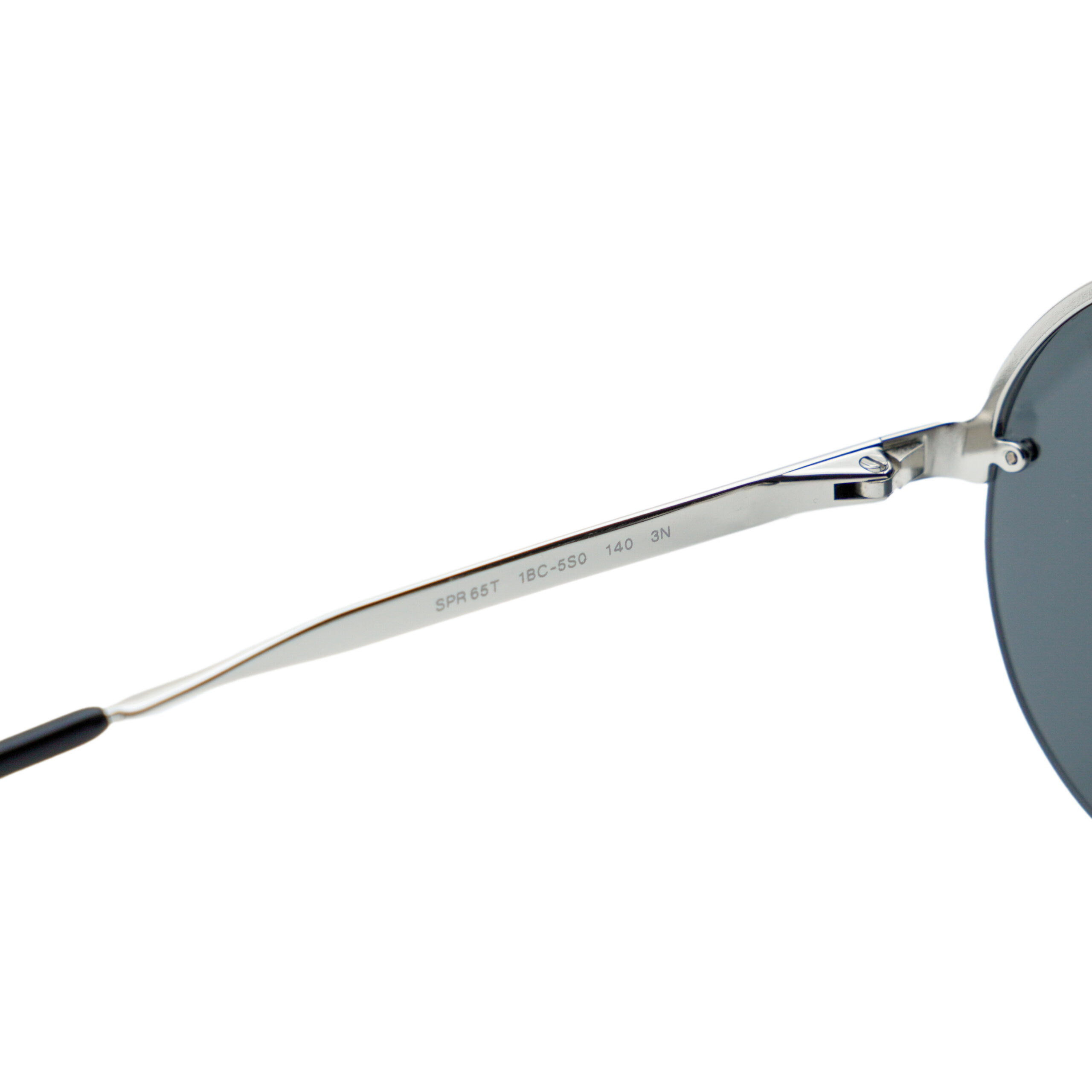 Prada SPR 65T Round Double Bridge Silver Logo Sunglasses — photo 8
