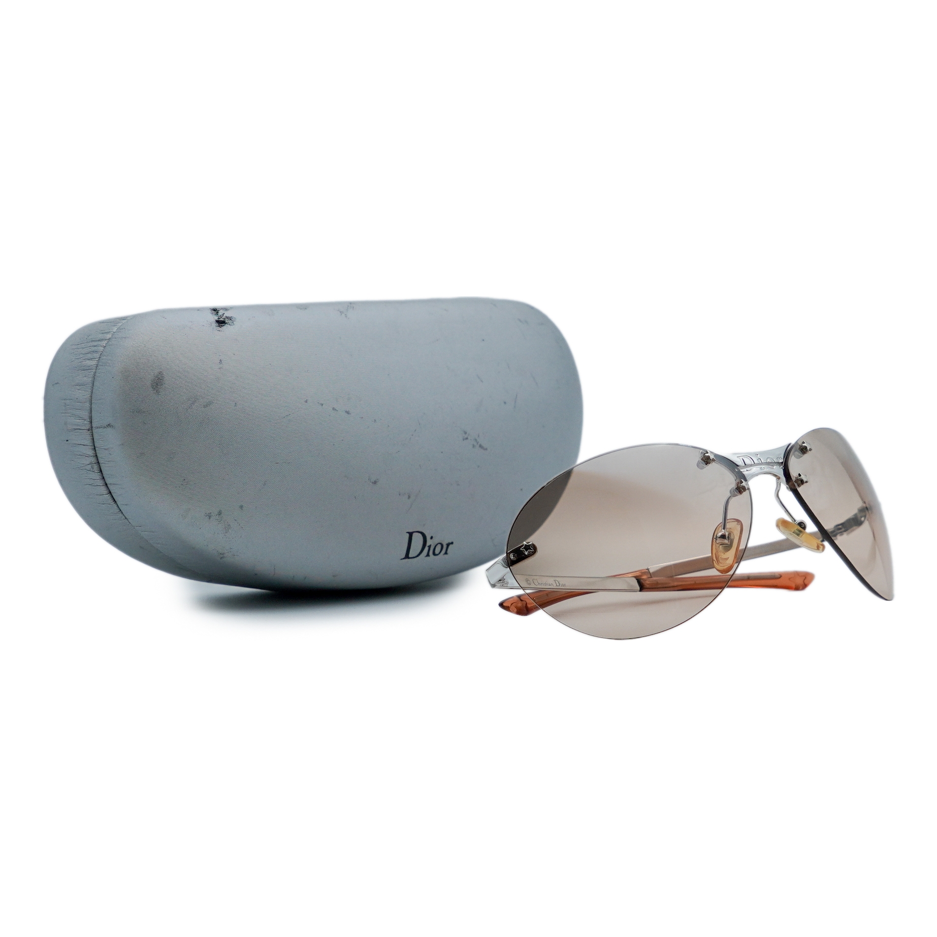 Dior Starlight Silver Rimless Galliano Star Logo Sunglasses — photo 9