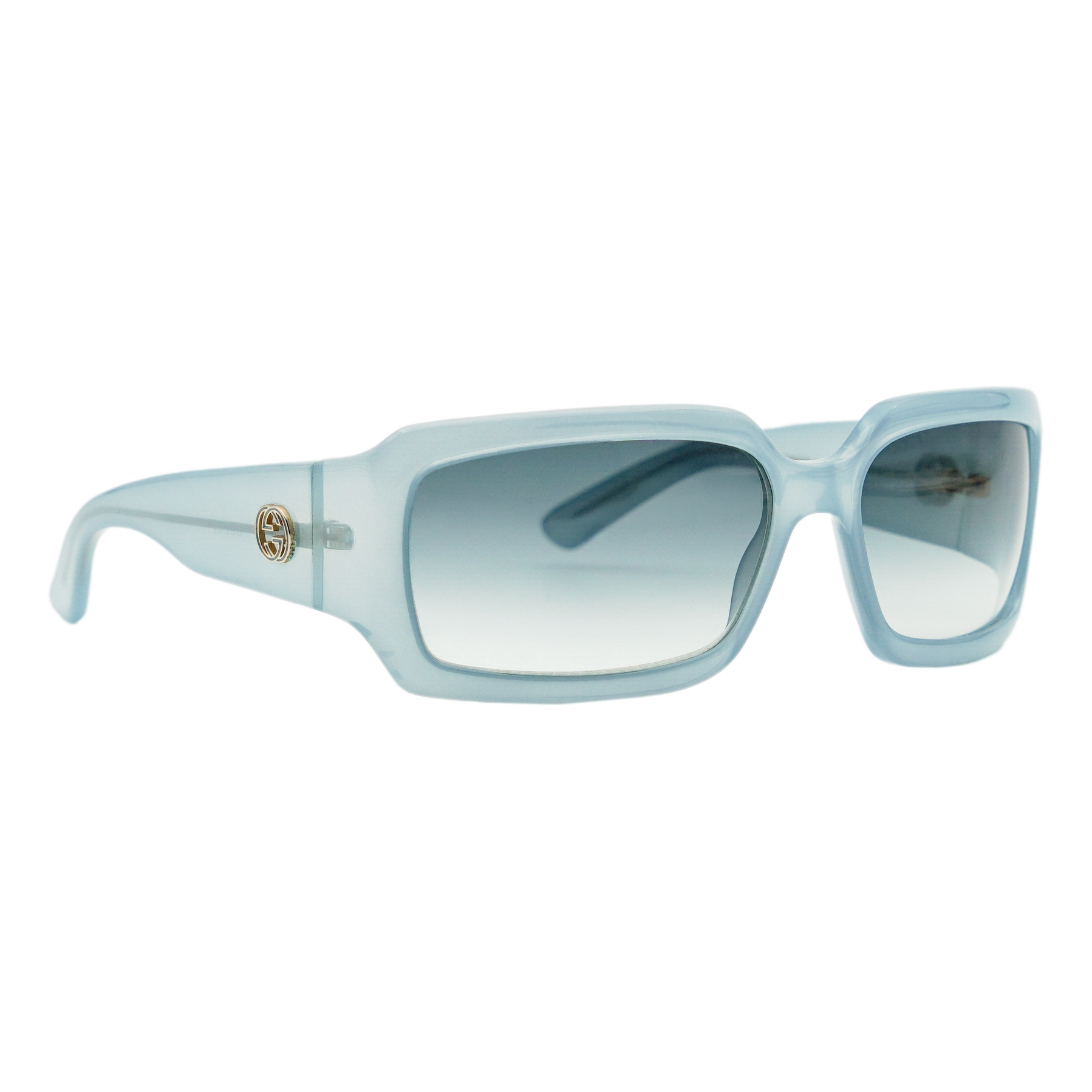 Iconic Gucci GG 2593 Baby Blue Gradient Logo Sunglasses