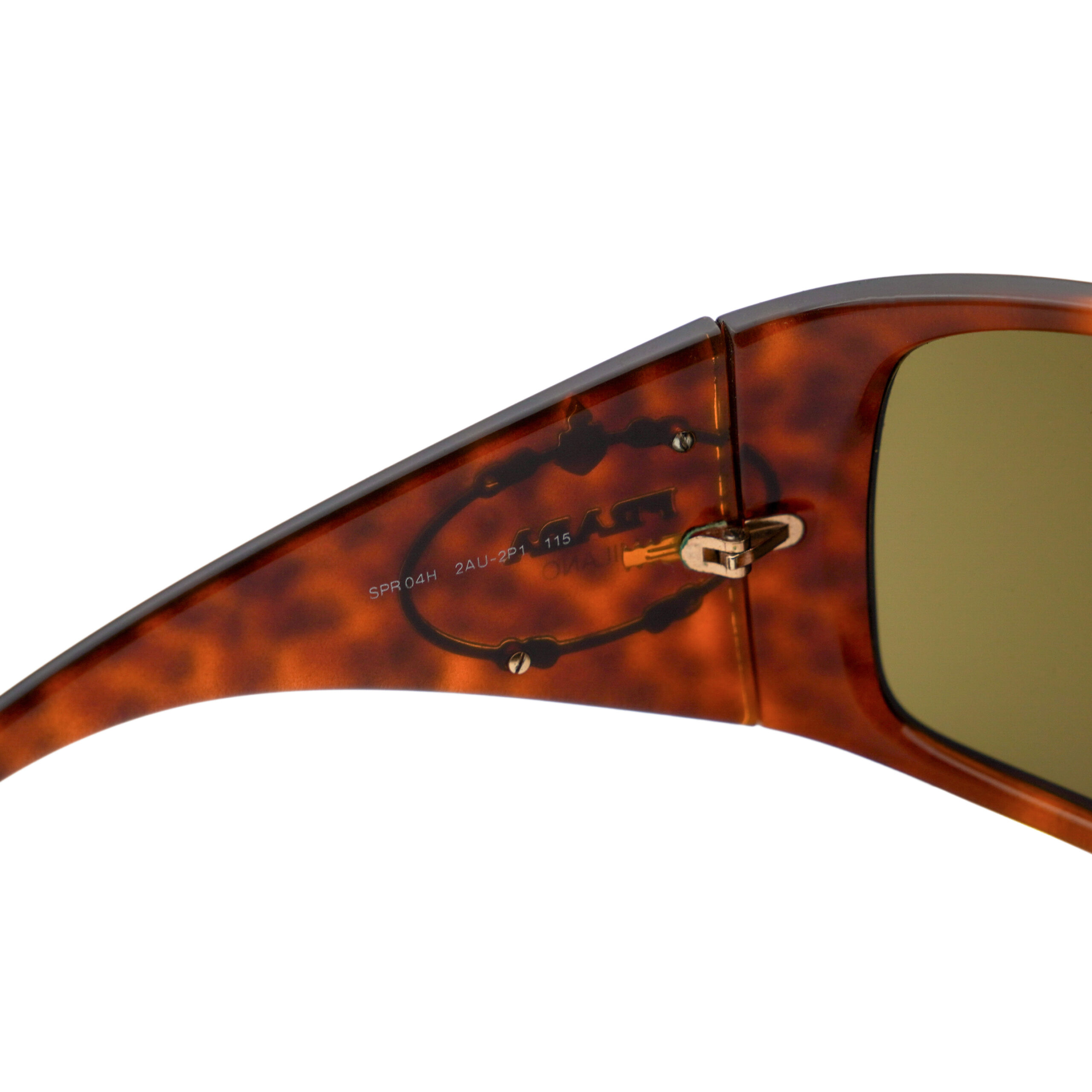 Prada SPR 04H Brown Tortoiseshell Shield Logo Sunglasses — photo 8