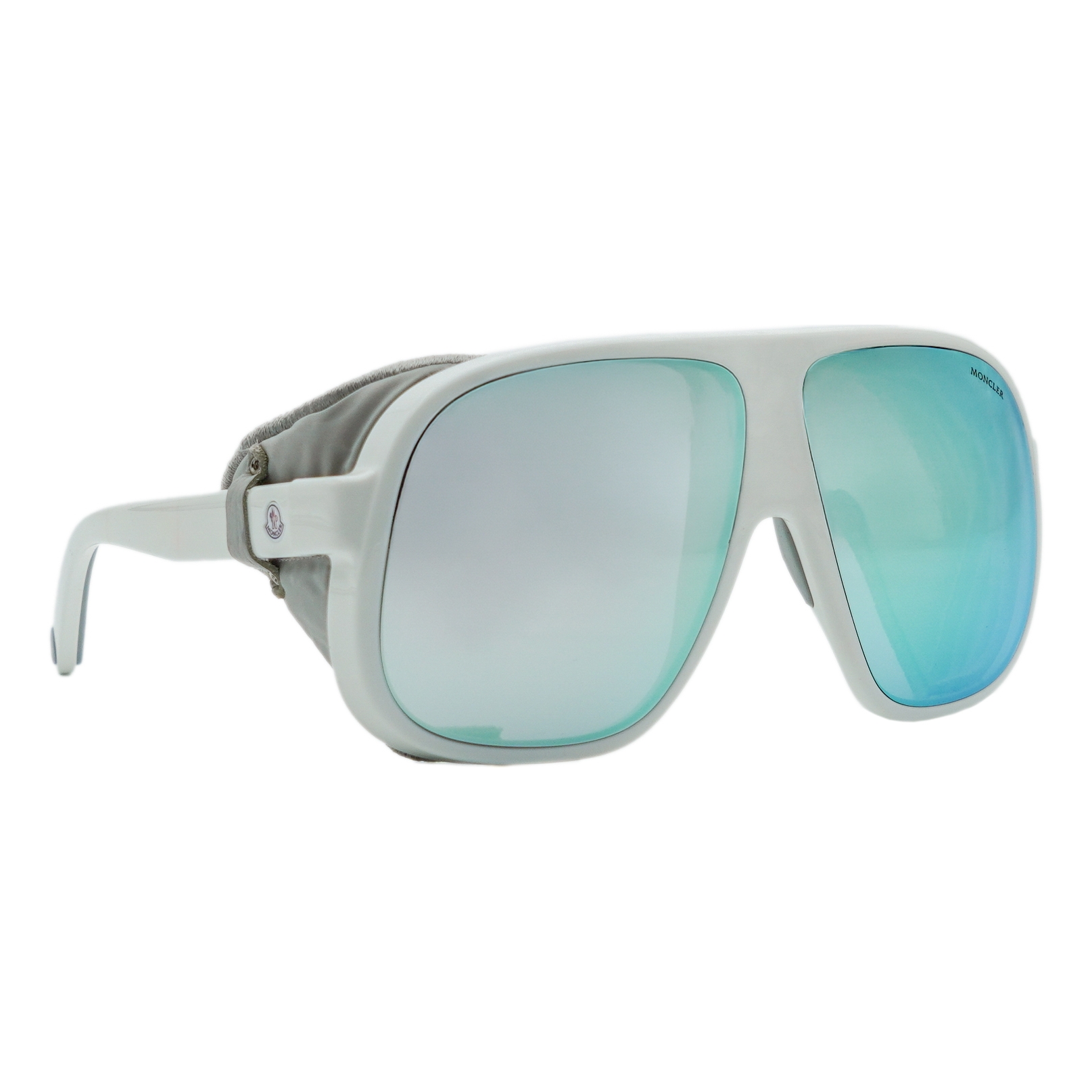 Moncler Diffractor Mirror Logo Polarized Logo Ski Sunglasses