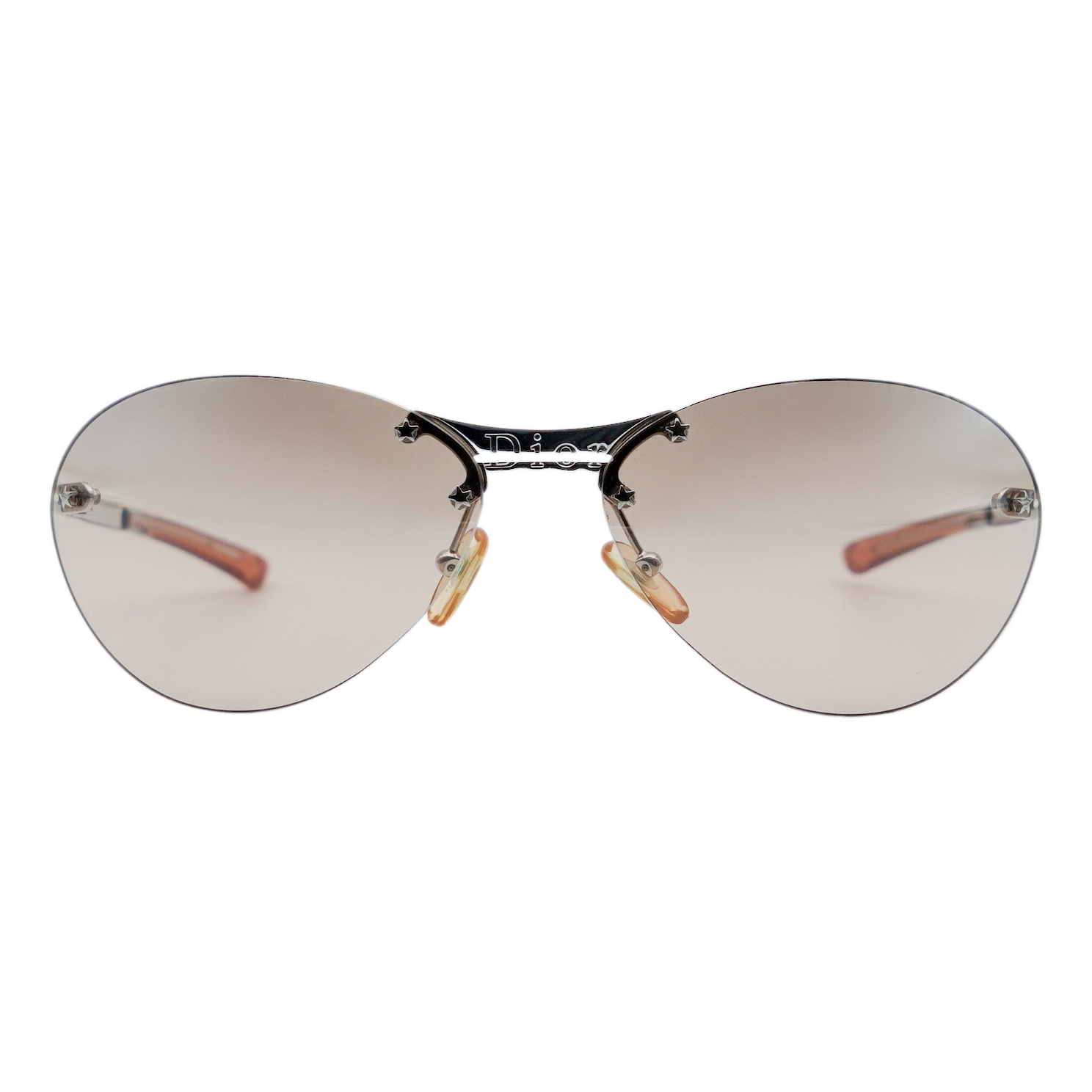 Dior Starlight Silver Rimless Galliano Star Logo Sunglasses — photo 2