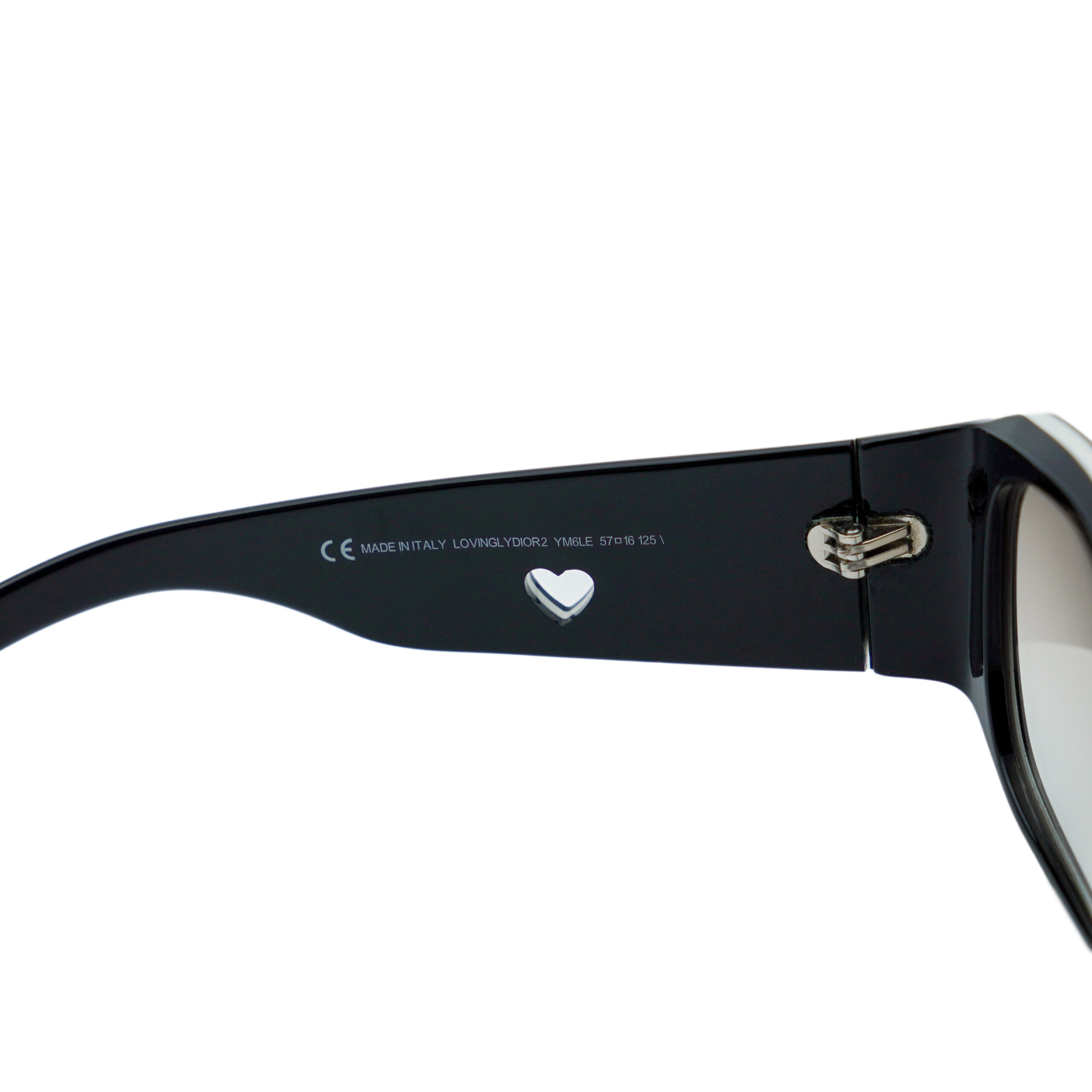 Vintage Lovingly Dior 2 Galliano Black Heart Logo Sunglasses — photo 7