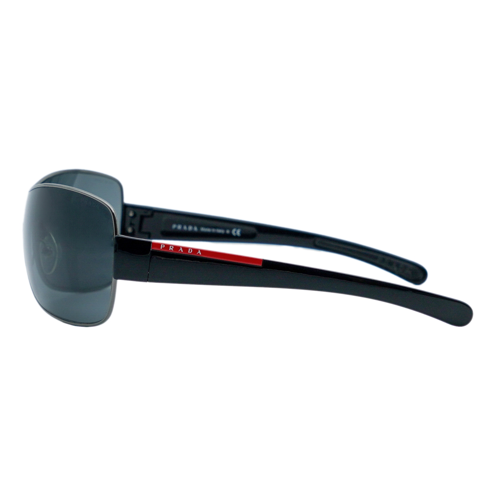 Prada Linea Rossa SPS 57G Black Shield Sport Logo Sunglasses — photo 3