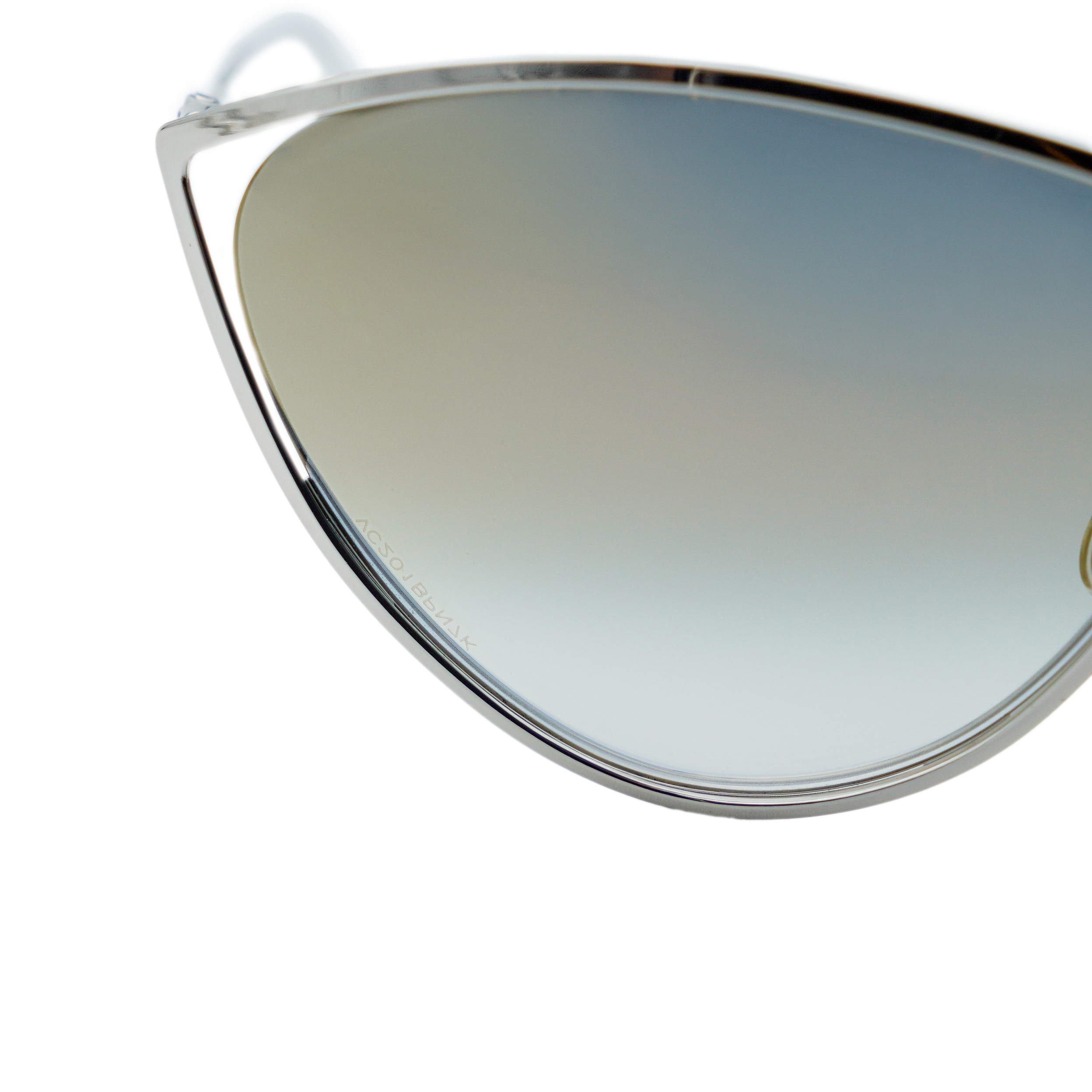 Vintage Dior New Motard Silver Cat Eye CD Logo Sunglasses — photo 5