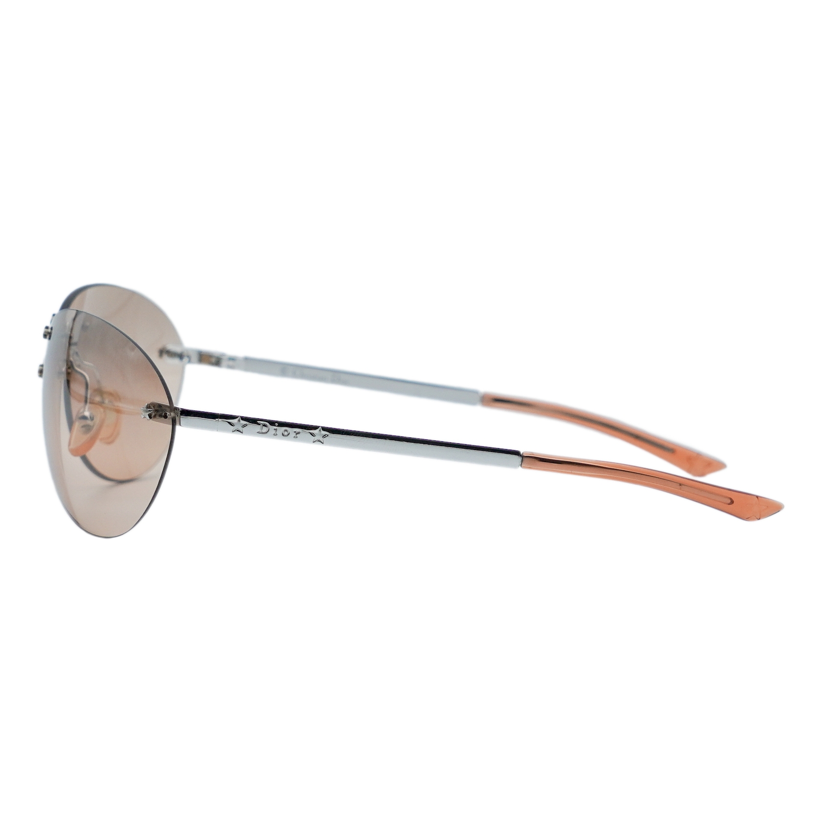 Dior Starlight Silver Rimless Galliano Star Logo Sunglasses — photo 3