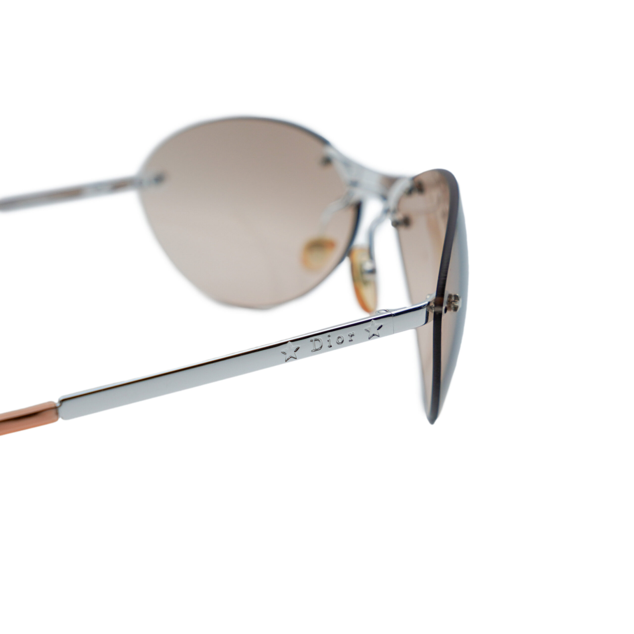 Dior Starlight Silver Rimless Galliano Star Logo Sunglasses — photo 5