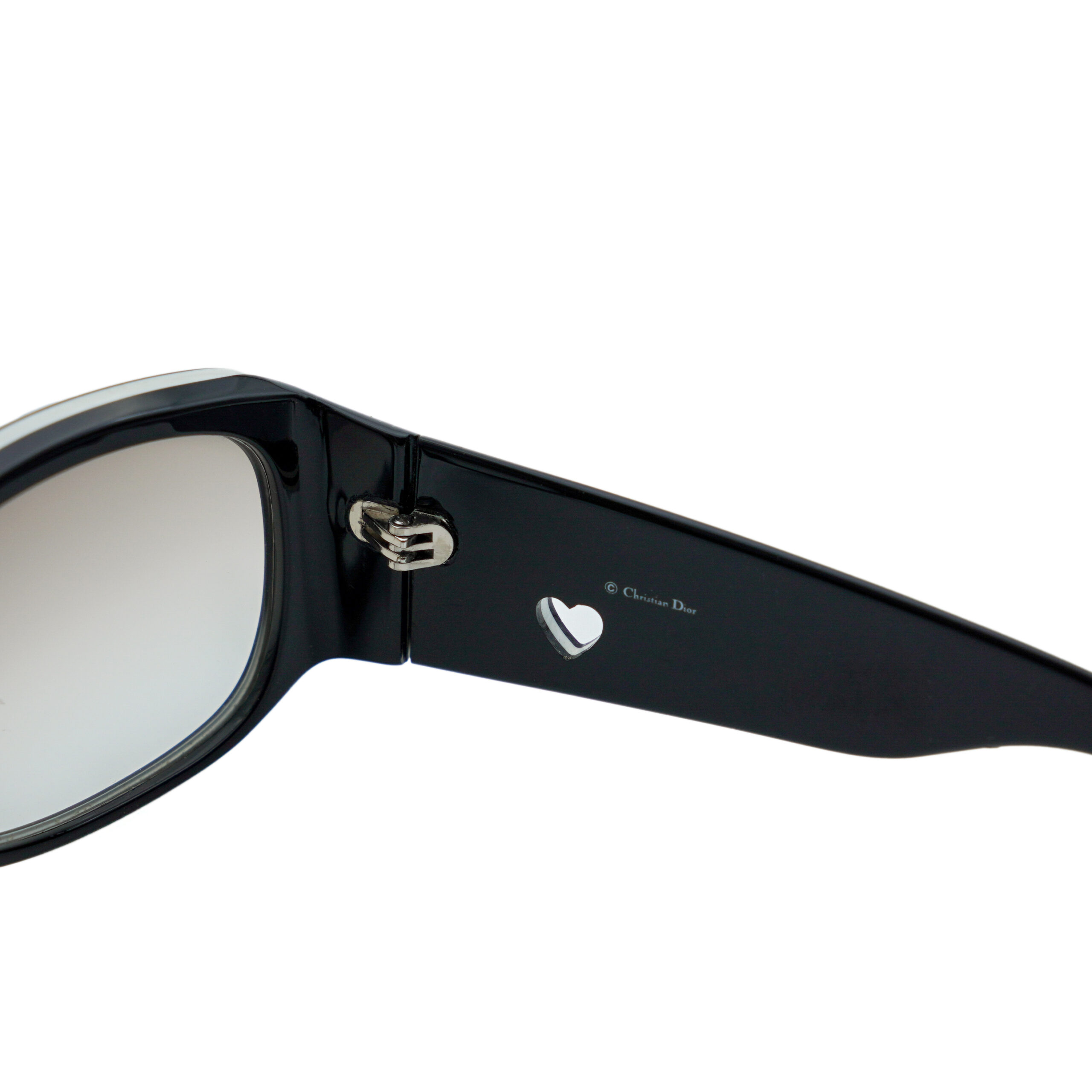 Vintage Lovingly Dior 2 Galliano Black Heart Logo Sunglasses — photo 6