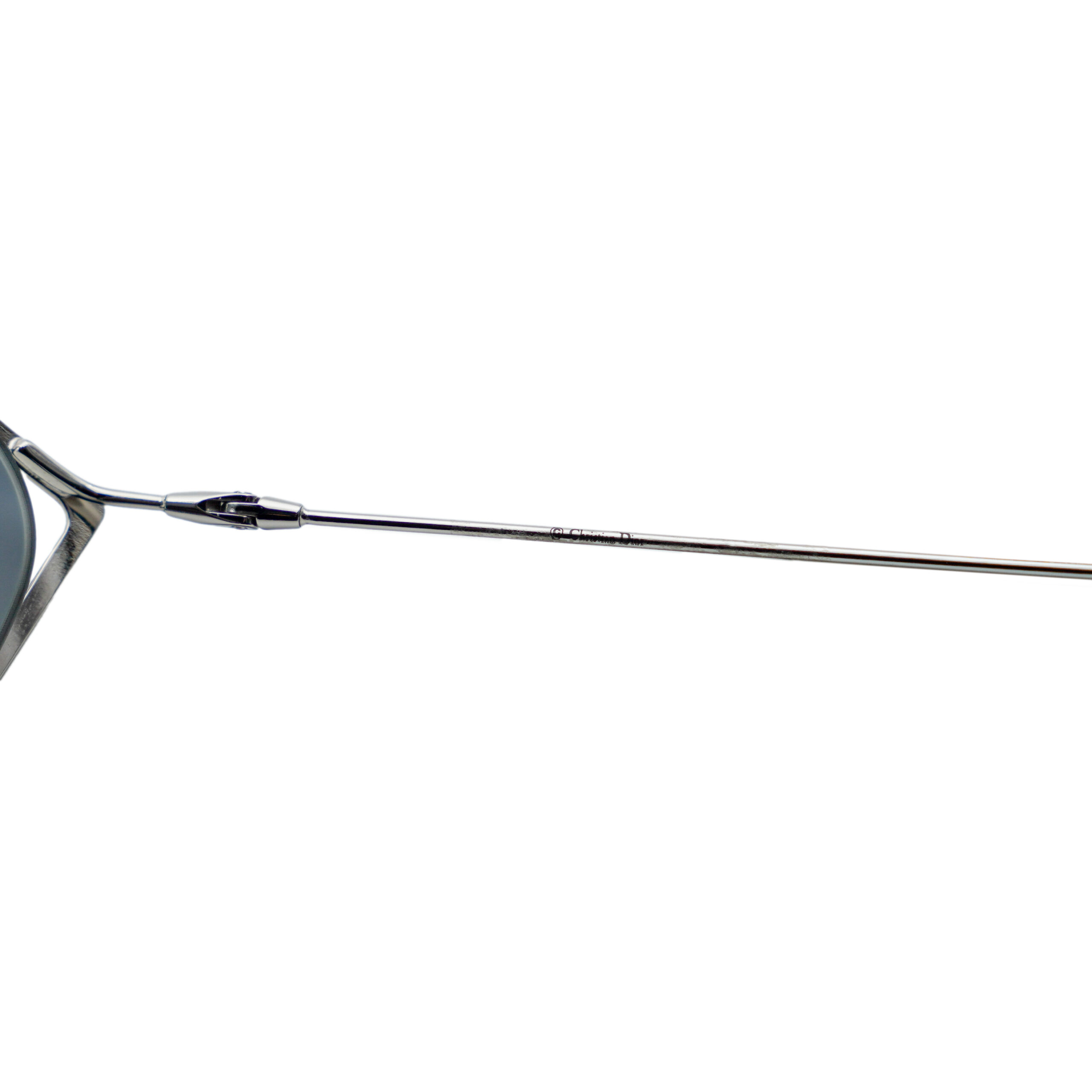 Vintage Dior New Motard Silver Cat Eye CD Logo Sunglasses — photo 6