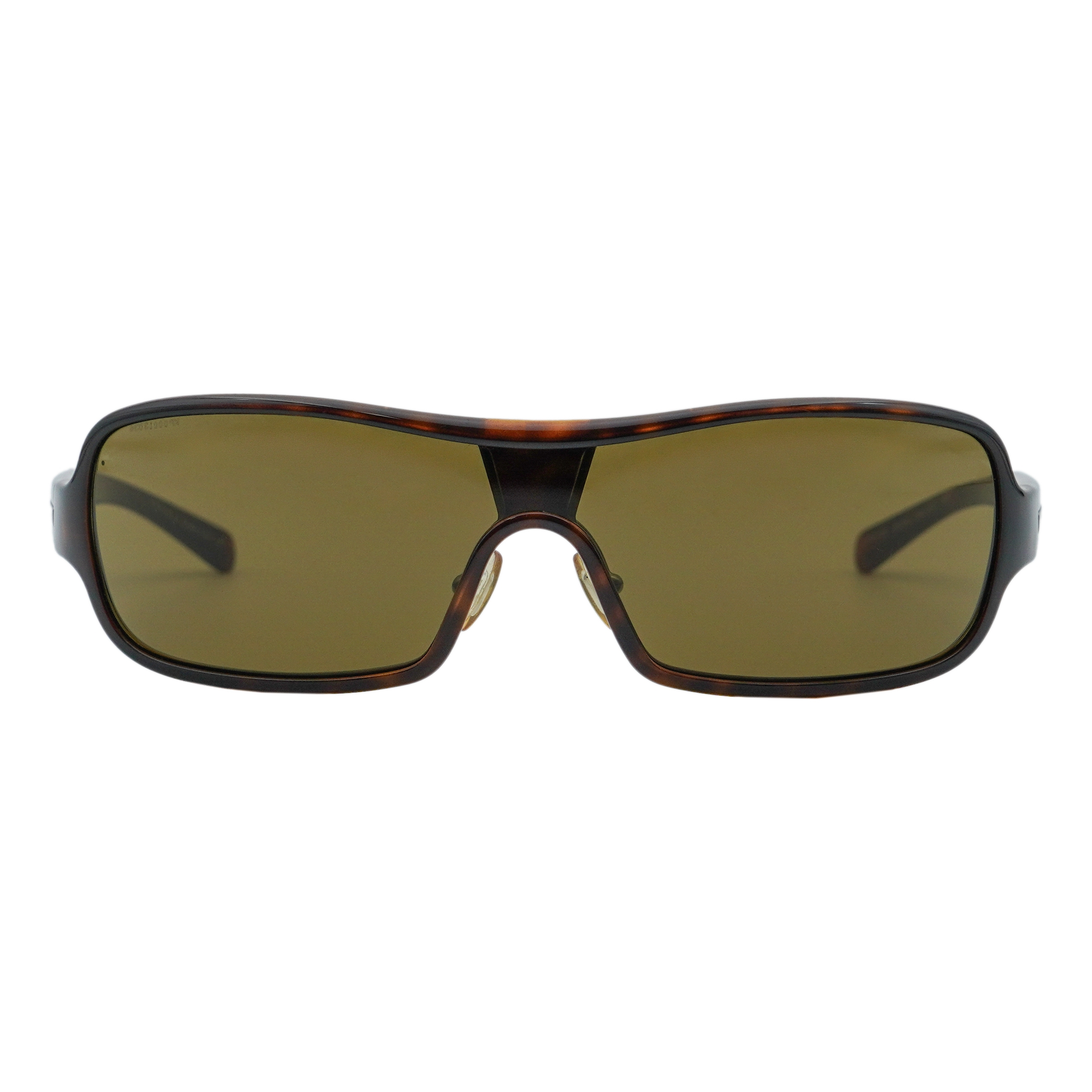 Vintage Prada SPR 10D Tortoiseshell Shield Logo Sunglasses — photo 2