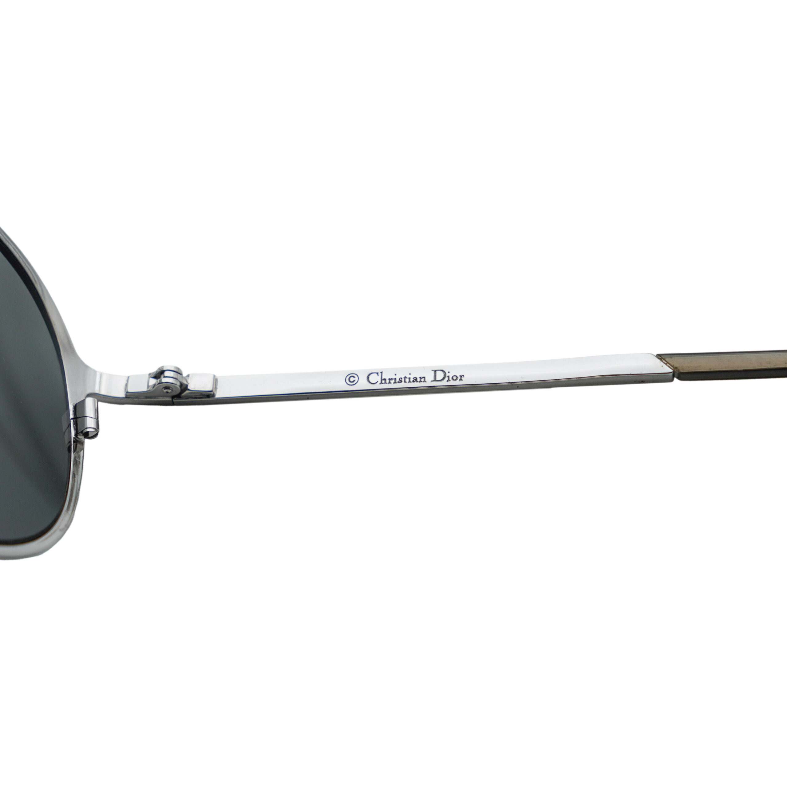Dior Hard Dior 1 Silver Crystal Star Logo Aviator Sunglasses — photo 7