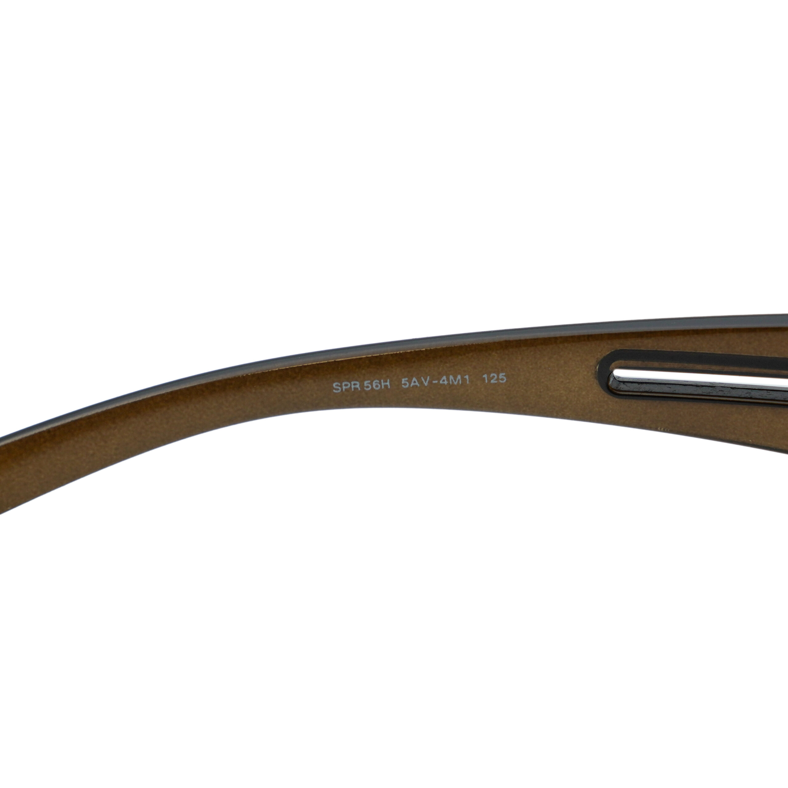 Vintage Prada SPR 56H Brown Shield Metal Logo Sunglasses — photo 7