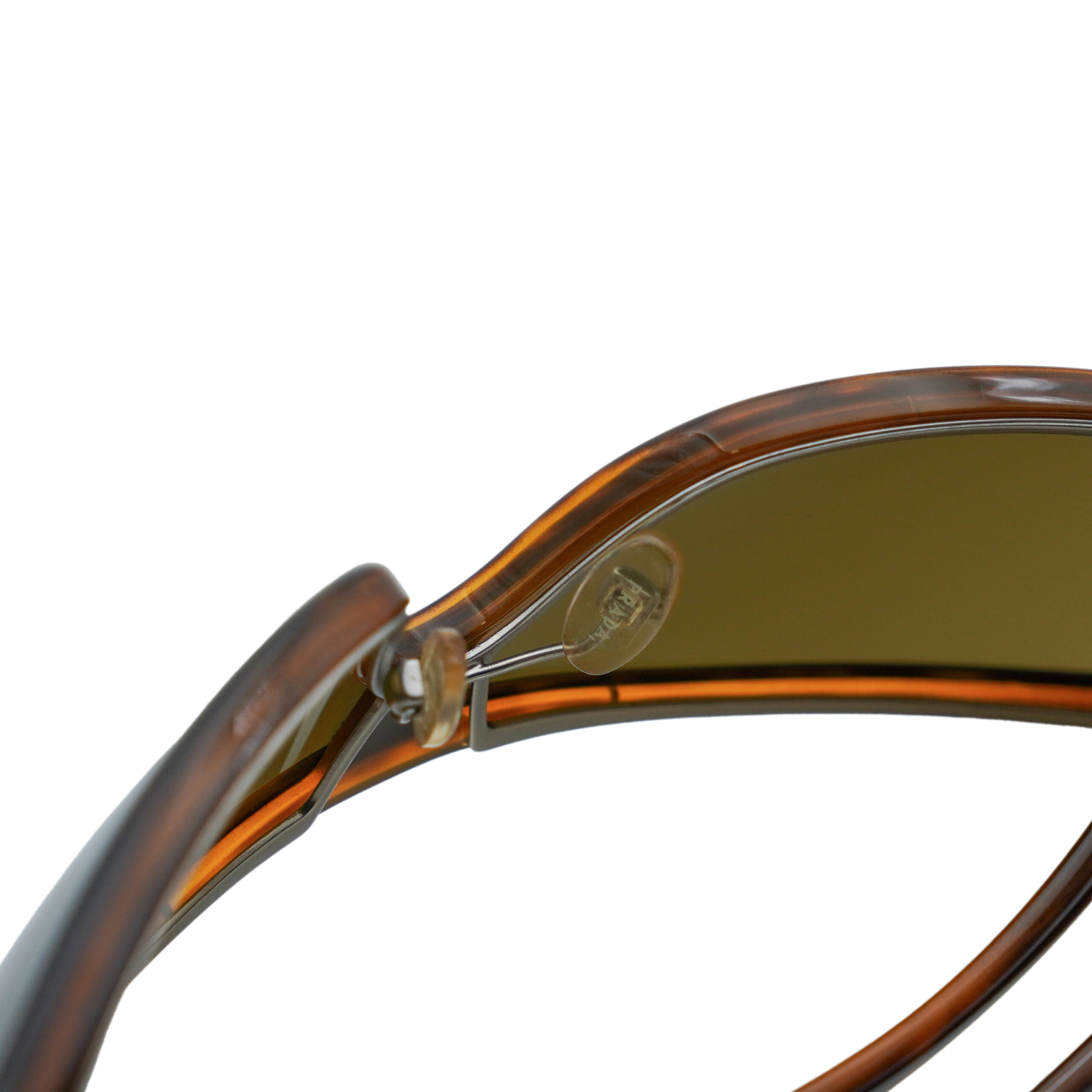 Vintage Prada SPR 10D Tortoiseshell Shield Logo Sunglasses — photo 8