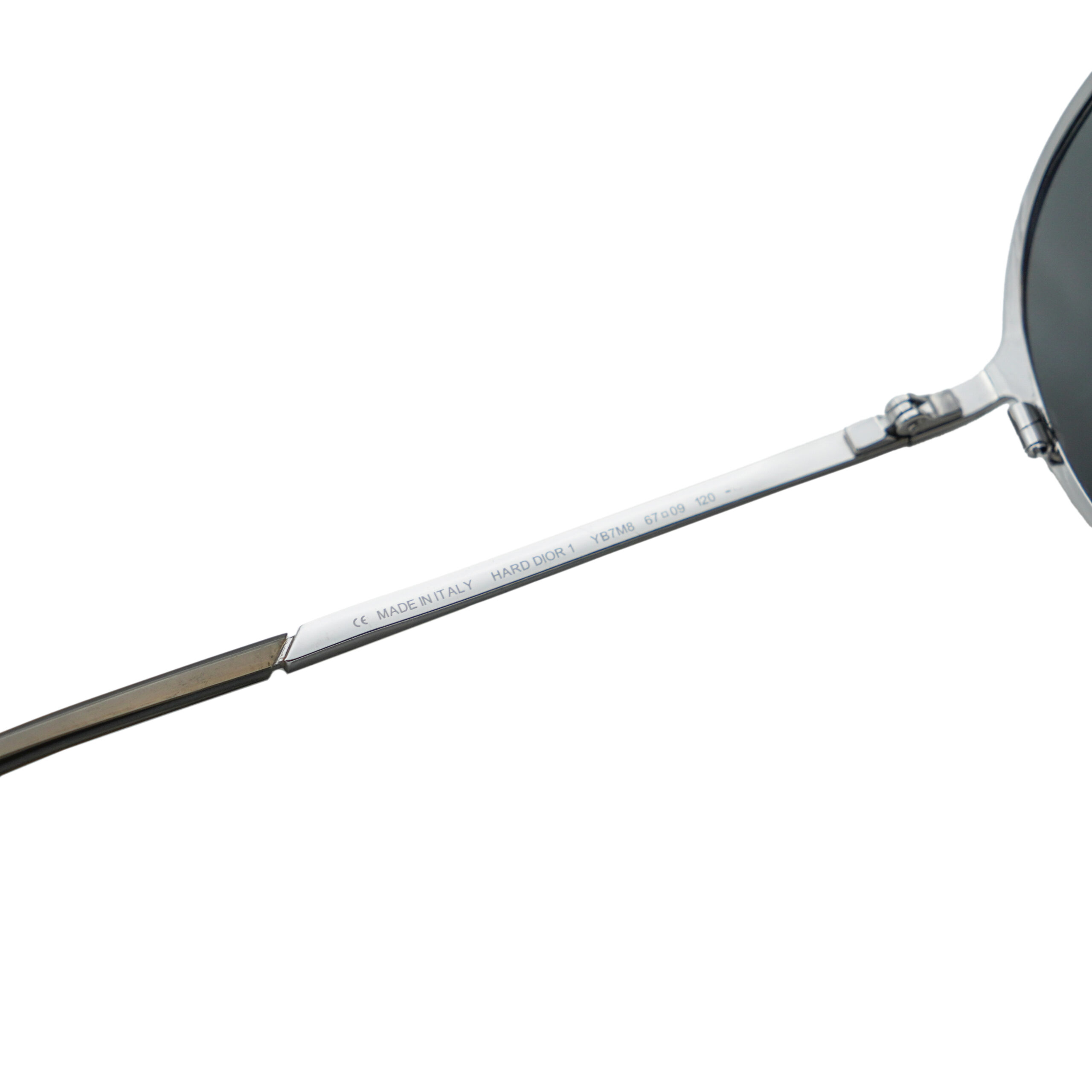 Dior Hard Dior 1 Silver Crystal Star Logo Aviator Sunglasses — photo 8