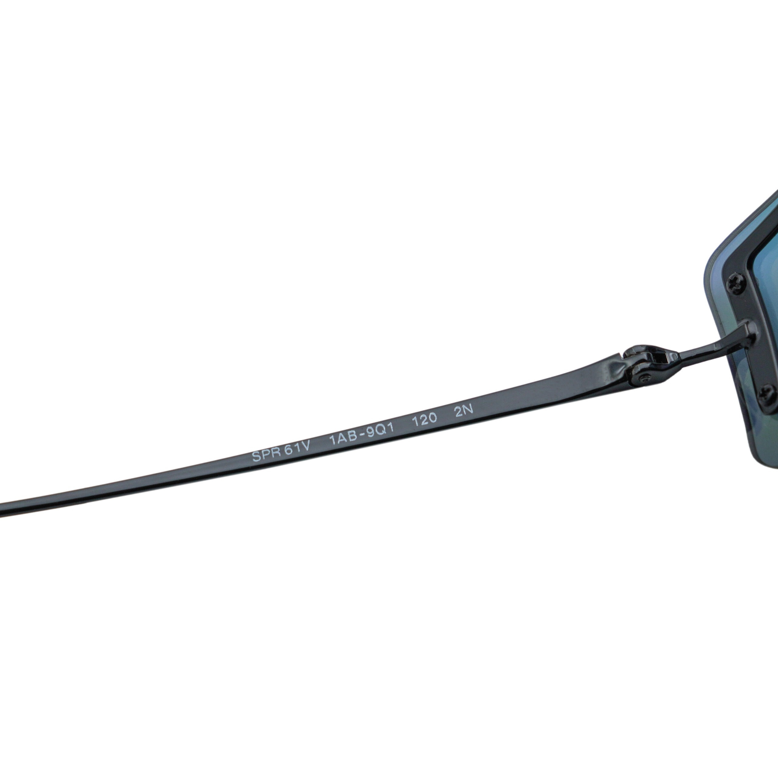 Prada SPR 61V Rainbow Rimless Black Y2K Logo Sunglasses — photo 7