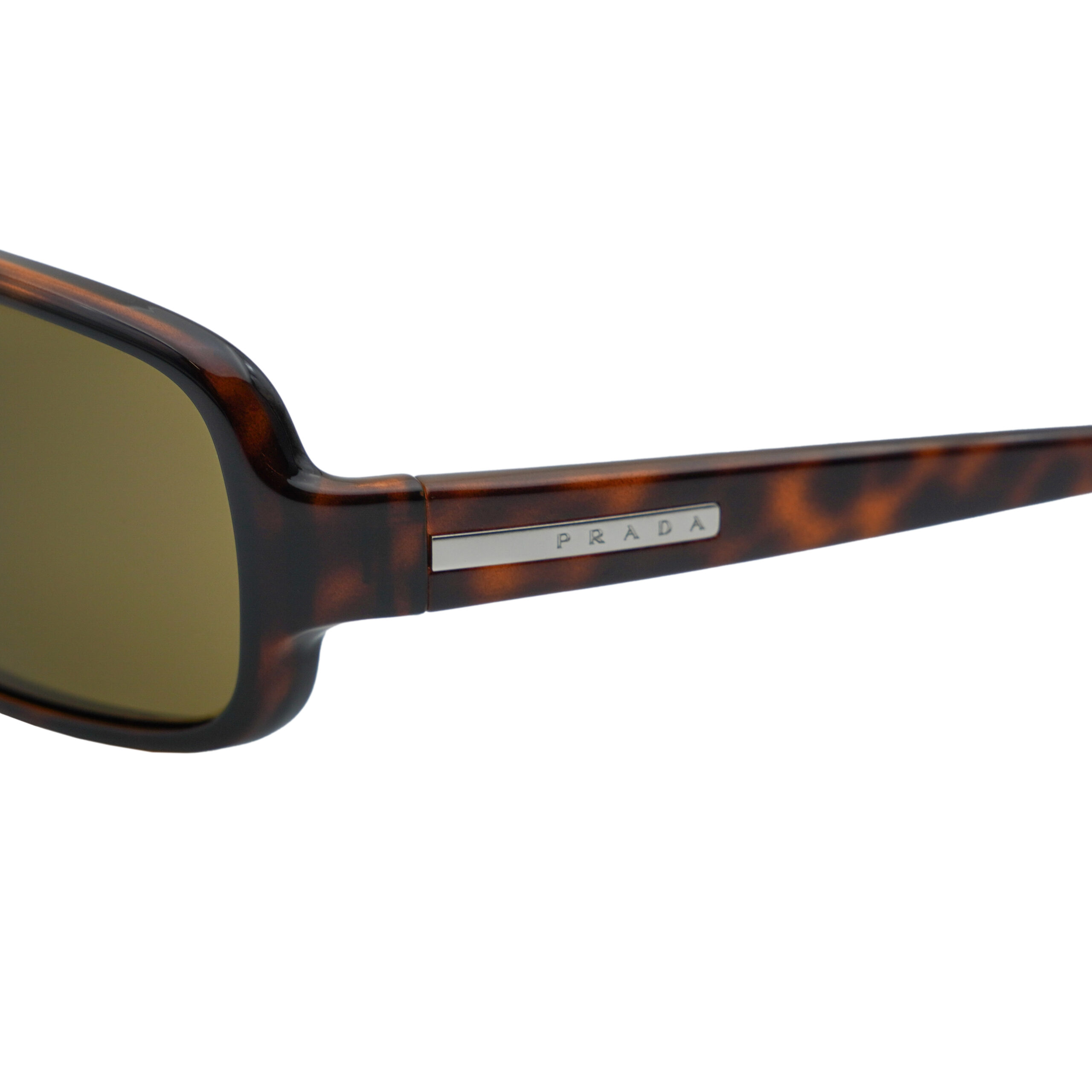 Vintage Prada SPR 10D Tortoiseshell Shield Logo Sunglasses — photo 4