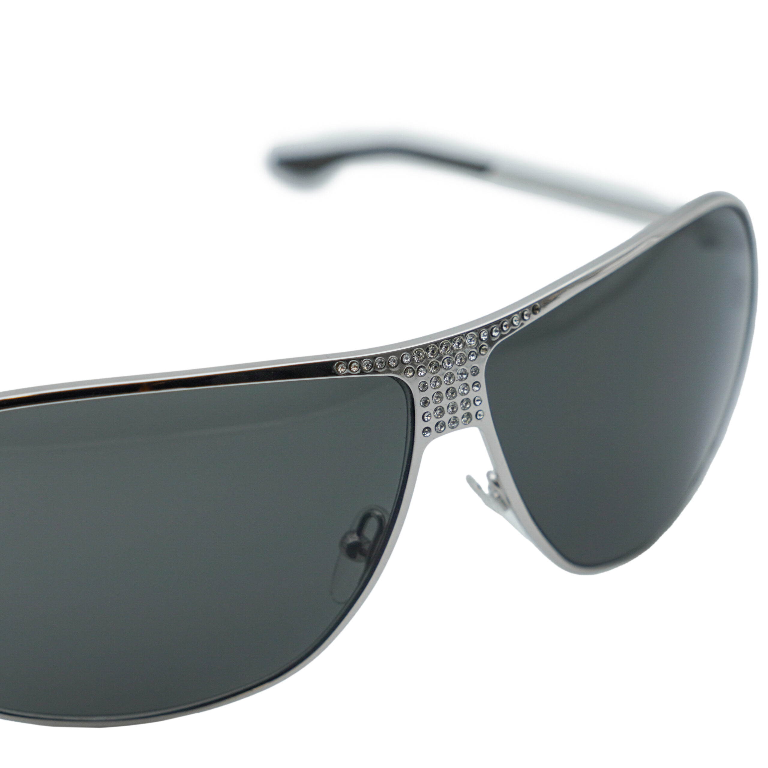 Dior Hard Dior 1 Silver Crystal Star Logo Aviator Sunglasses — photo 9