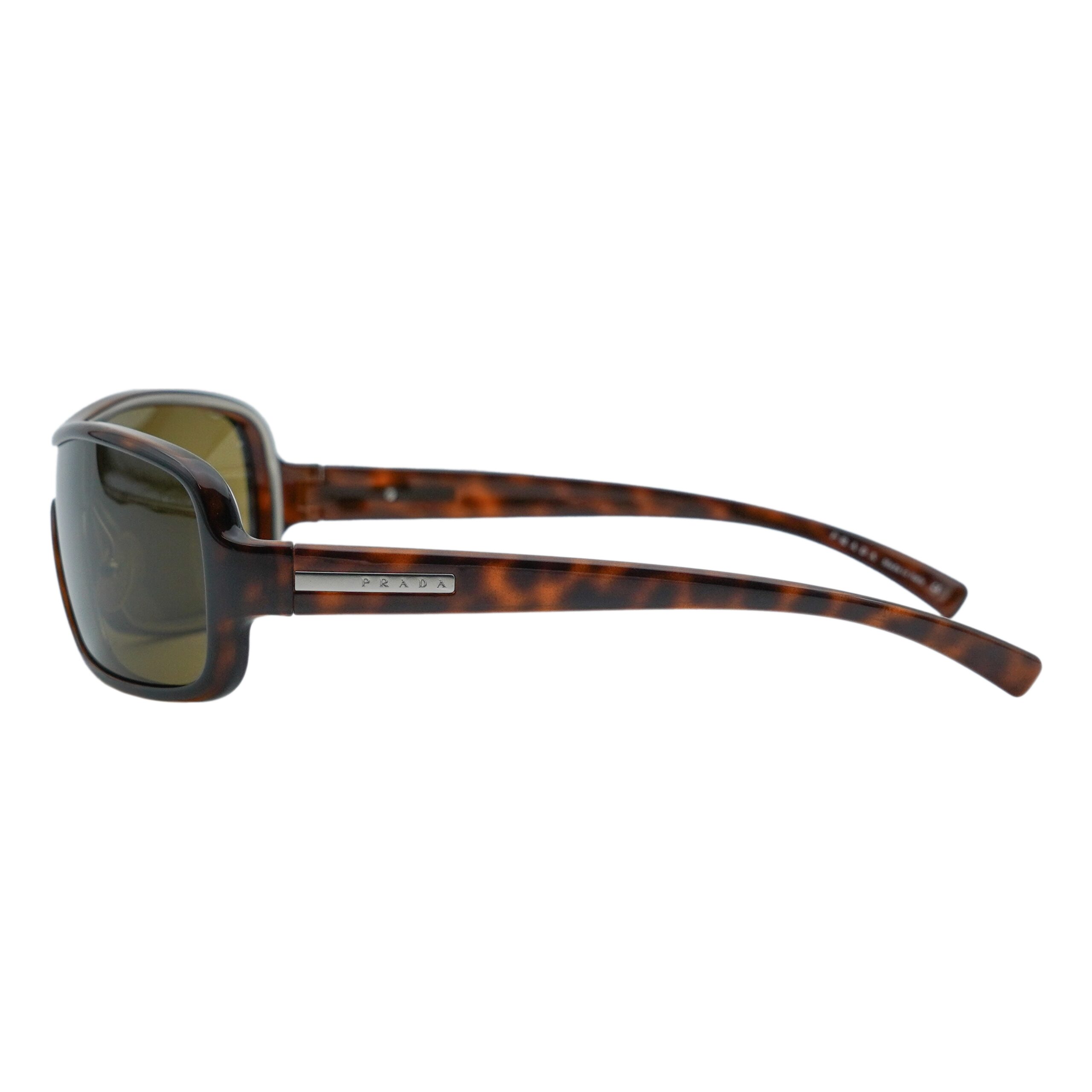 Vintage Prada SPR 10D Tortoiseshell Shield Logo Sunglasses — photo 3