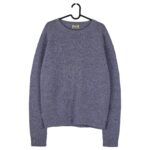 Acne Studios Samara Wool PAW18 Melange Blue Crewneck Sweater