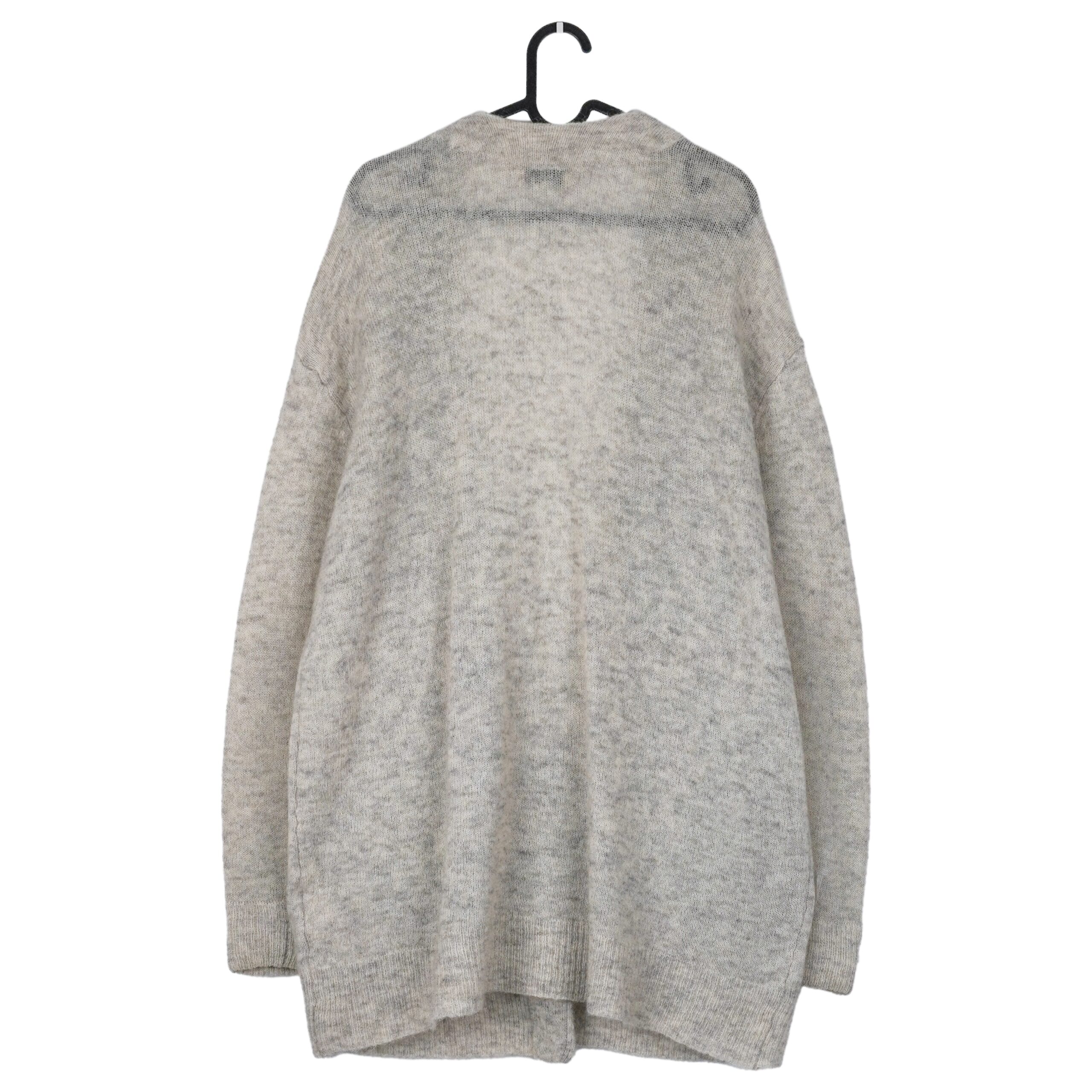 Acne Studios Raya Melange Gray Mohair Wool Cardigan Sweater — photo 3