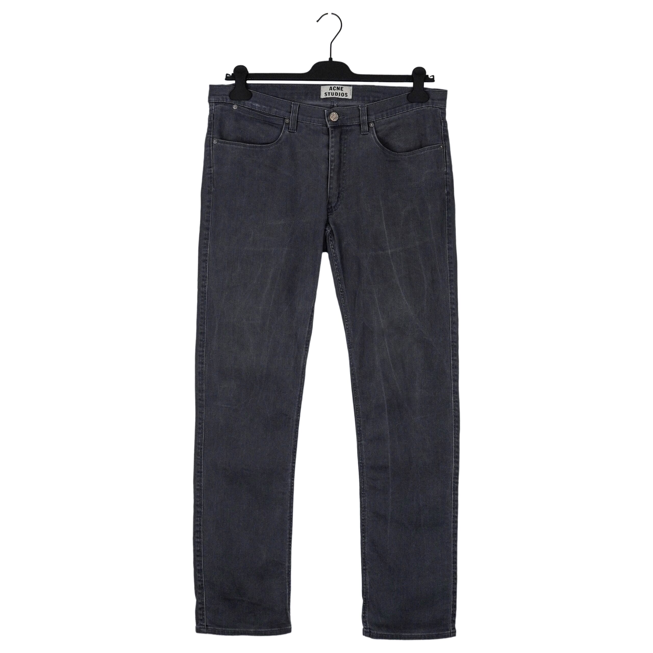 Acne Studios Max Darko Washed Black Slim Fit Jeans Pants
