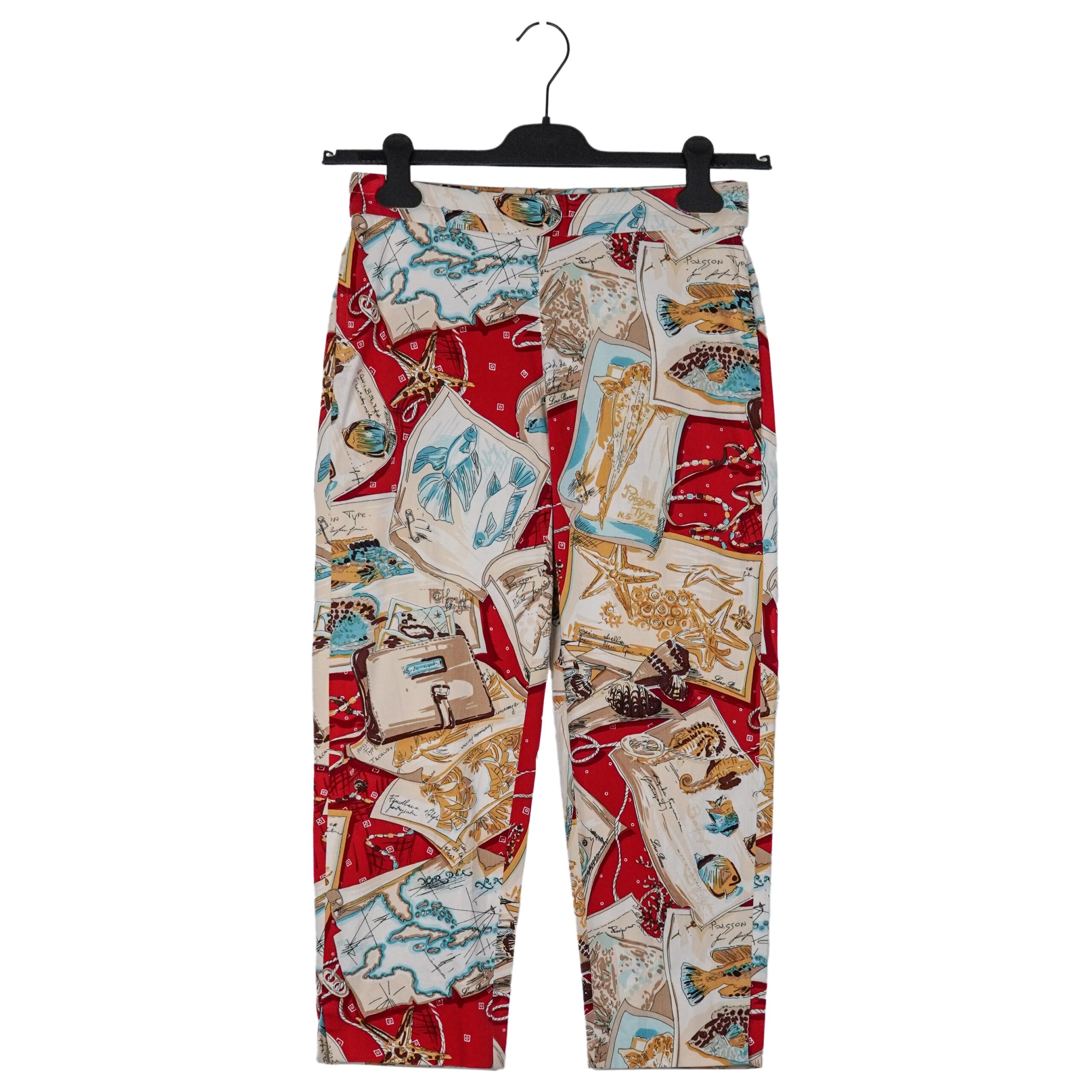Loro Piana Nautical Ocean Multi Logo Print Trousers Pants