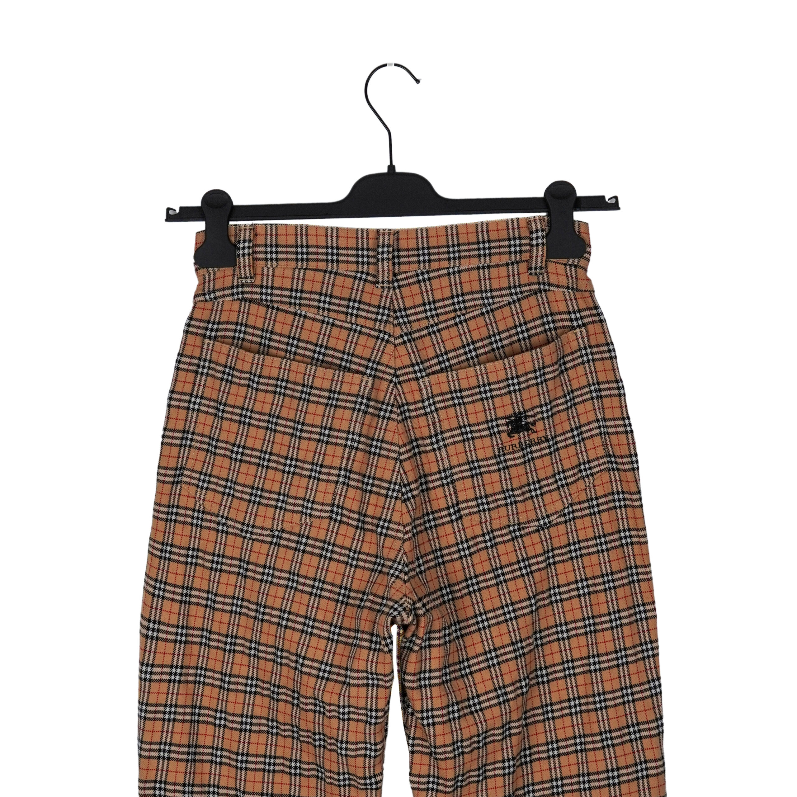 Burberry London Brown Nova Check Plaid Logo Trousers Pants — photo 4