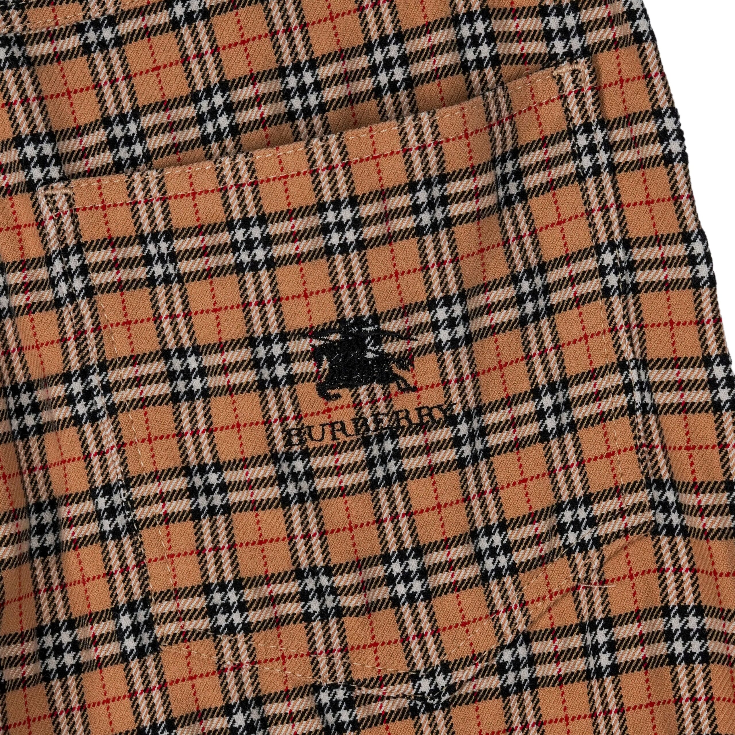 Burberry London Brown Nova Check Plaid Logo Trousers Pants — photo 7