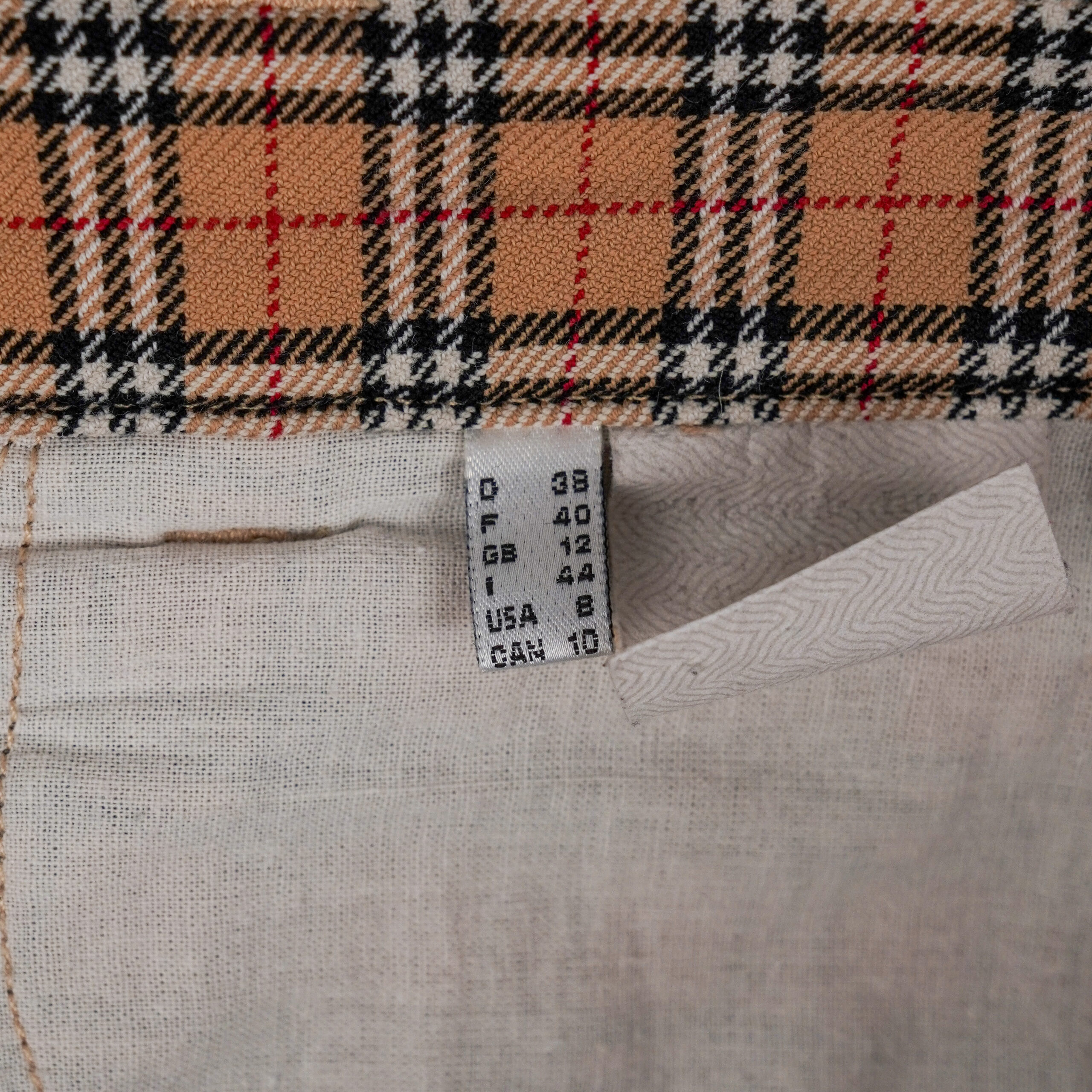 Burberry London Brown Nova Check Plaid Logo Trousers Pants — photo 9
