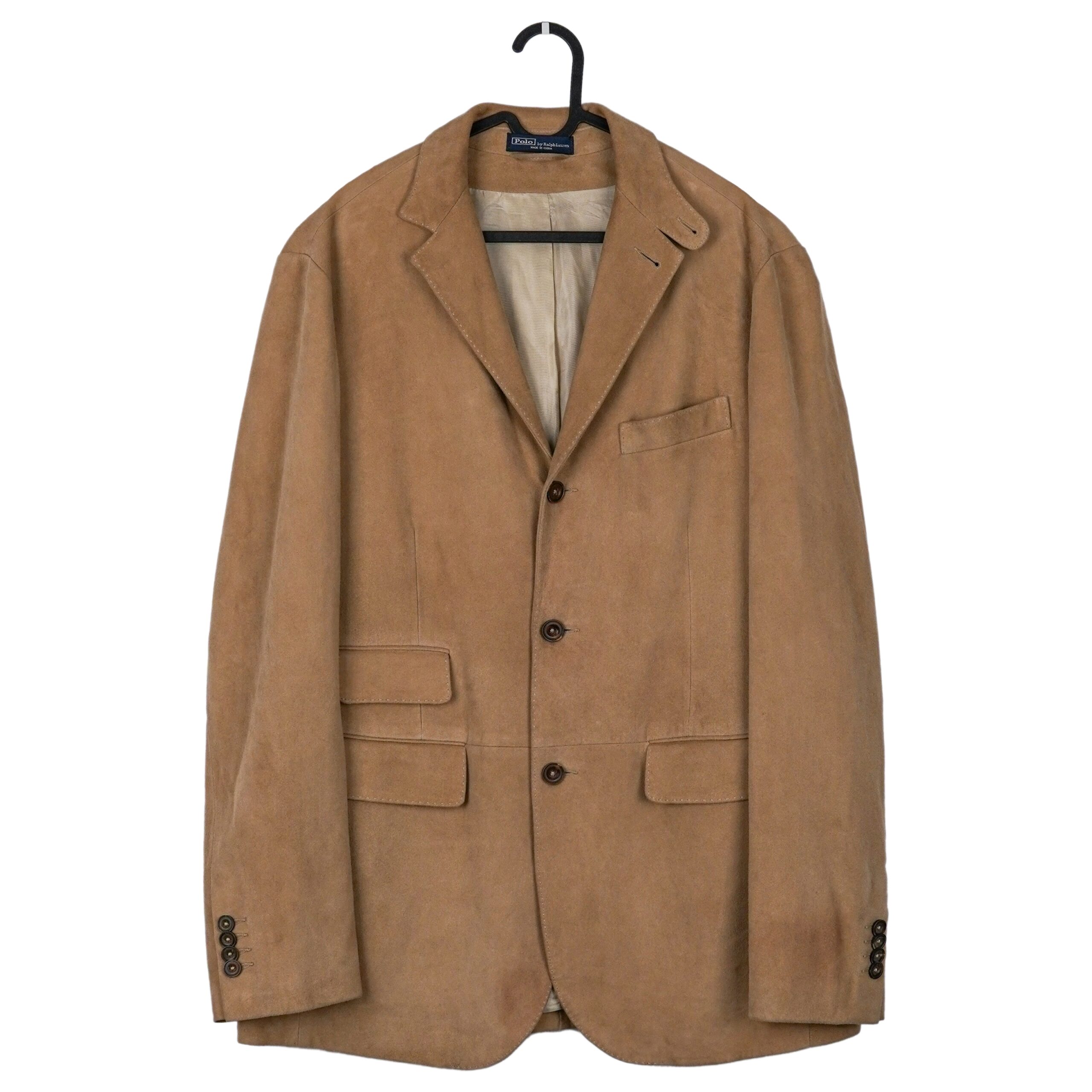 Polo Ralph Lauren Brown Goat Suede Leather Blazer Jacket