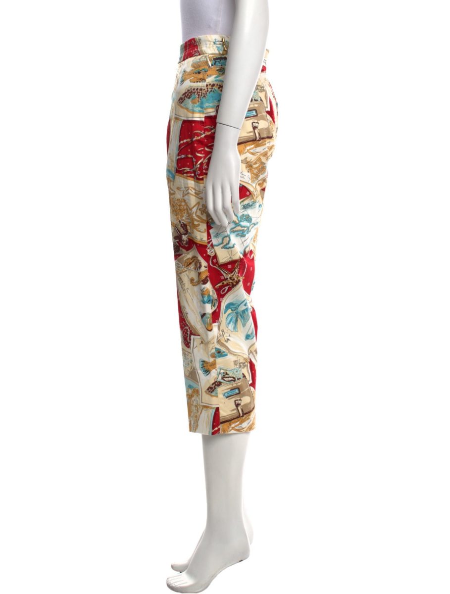 Loro Piana Nautical Ocean Multi Logo Print Trousers Pants — photo 15